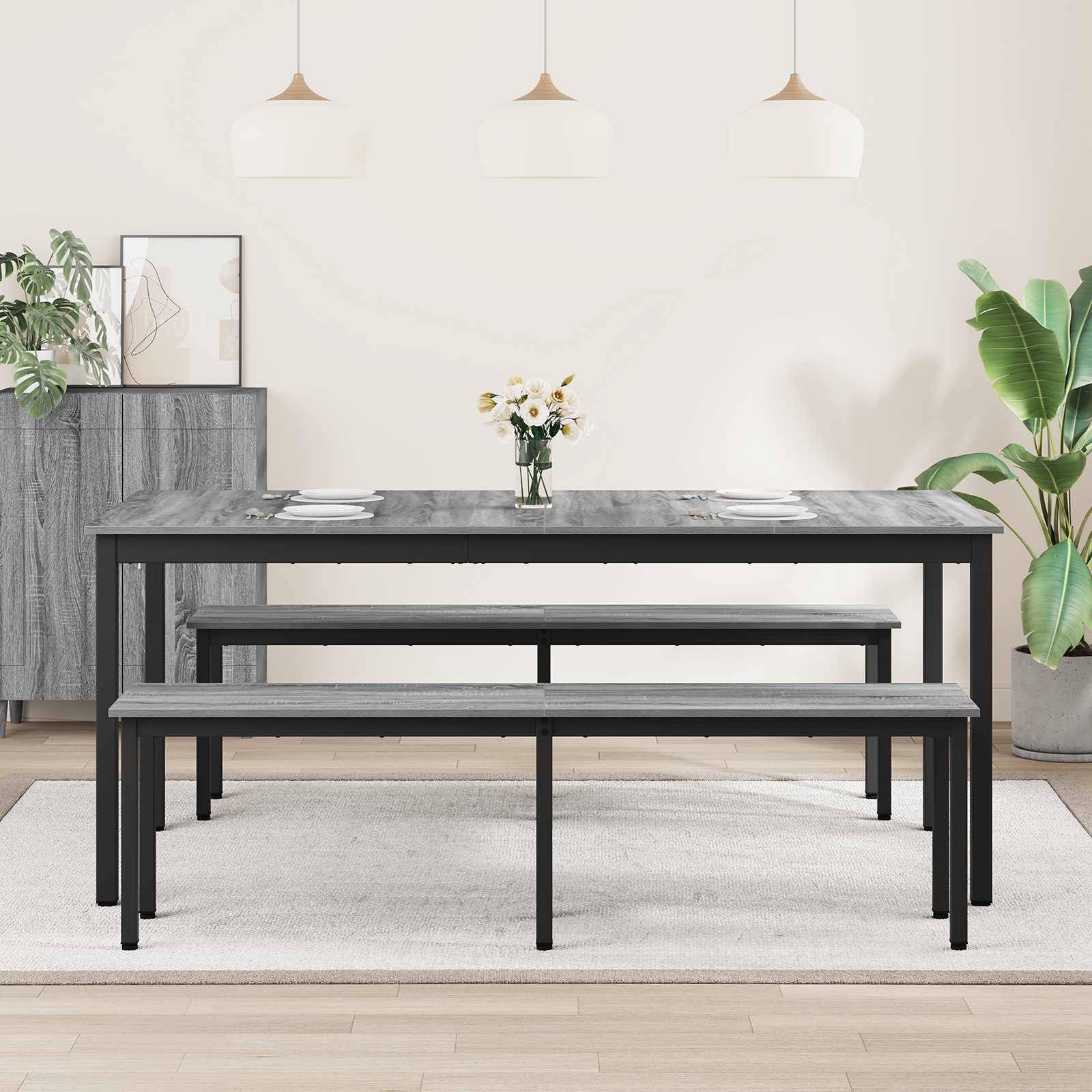 vidaXL Esstische 2 pcs 180 x 90 x 75 cm Holzwerkstoff