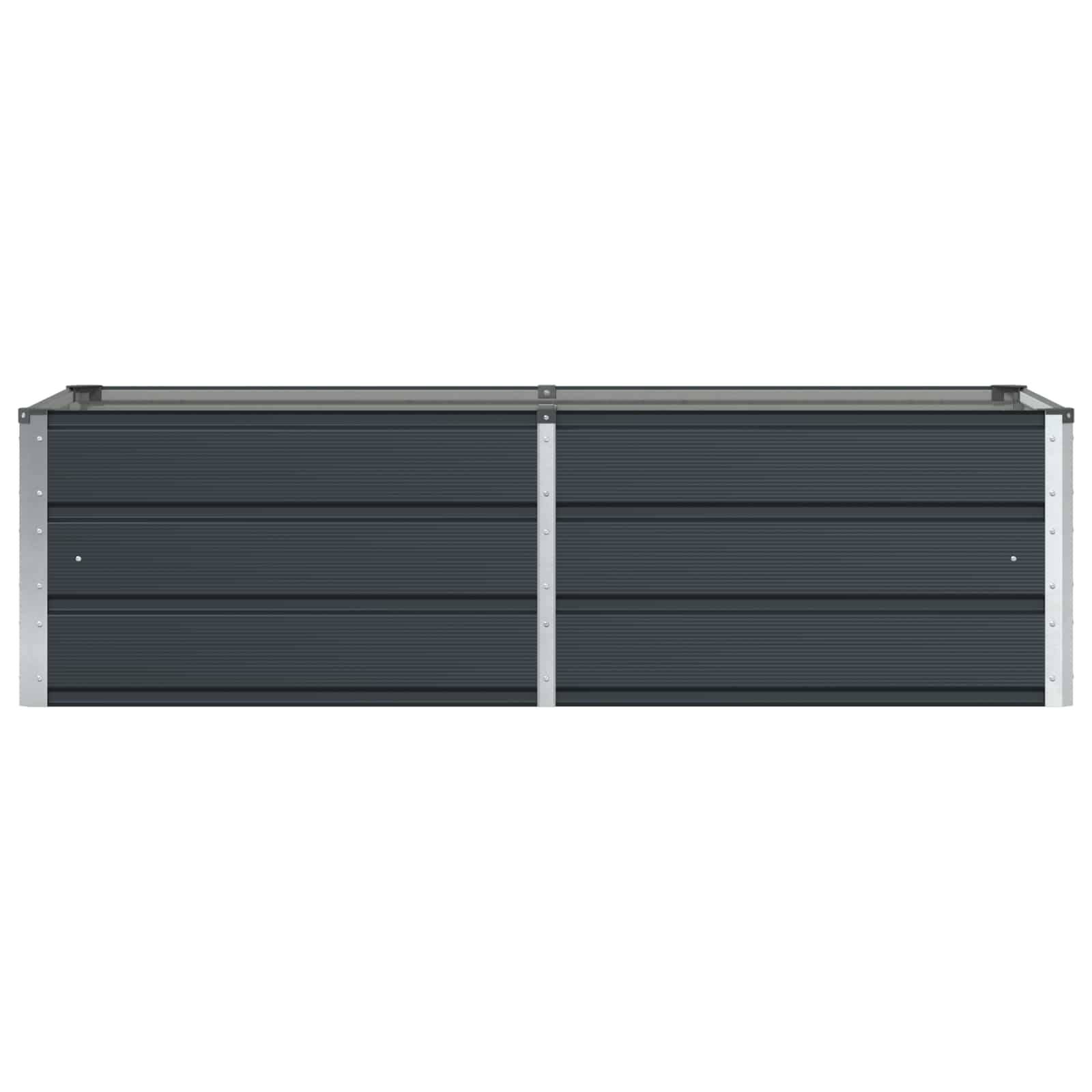 vidaXL Pflanzkübel Anthrazit 160 x 80 x 45 cm Stahl