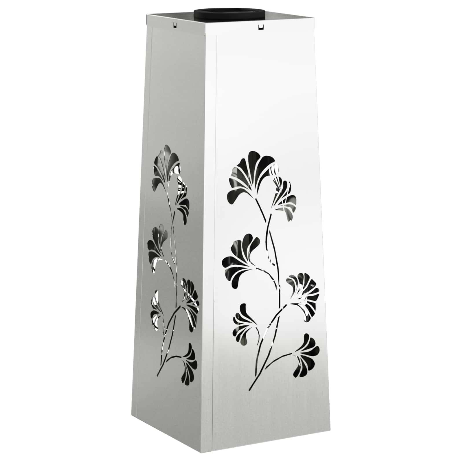 vidaXL Solar LED Weg Licht 2 pcs Silber Galvanisiertes Stahl