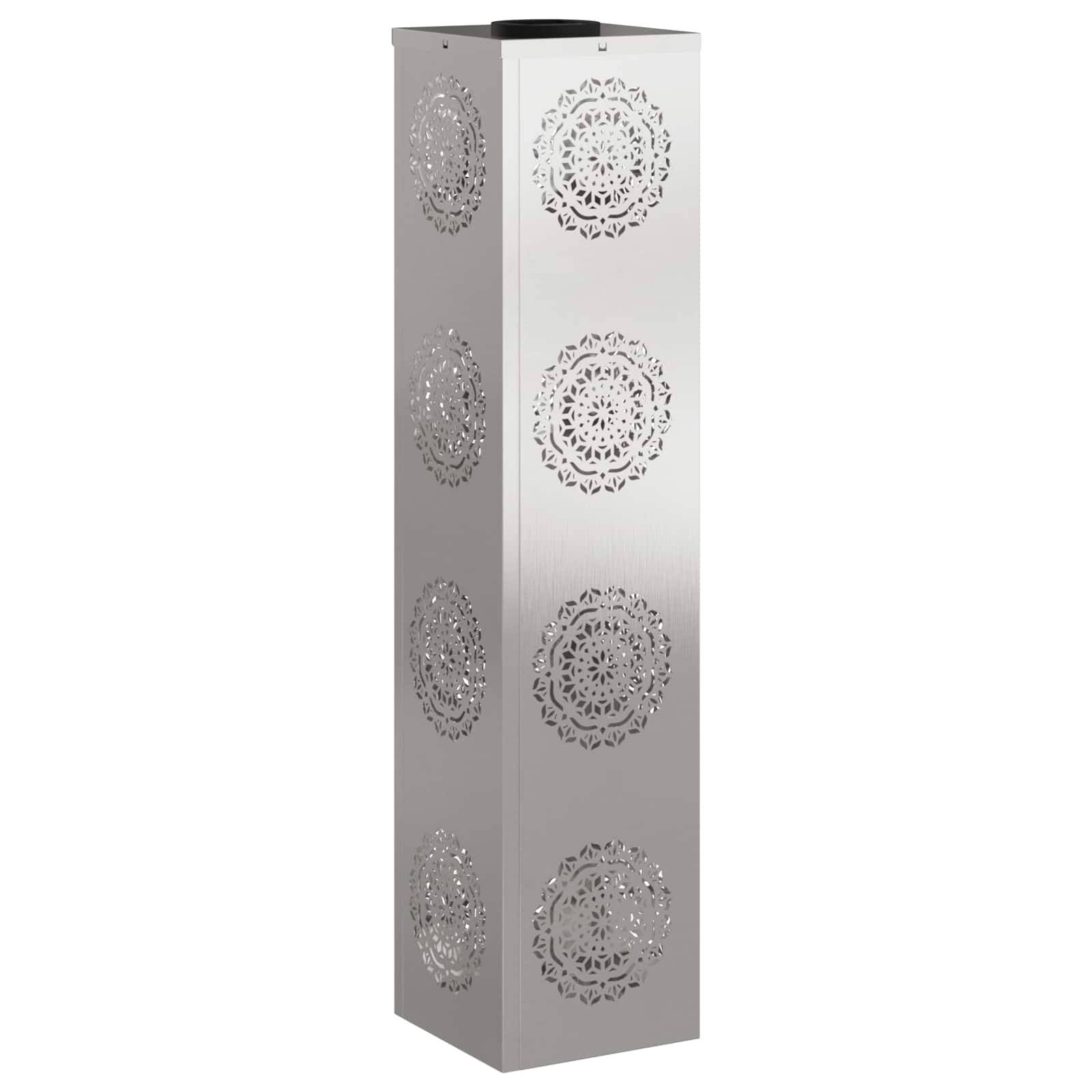 vidaXL Solar LED Weg Licht 2 pcs Silber Edelstahl