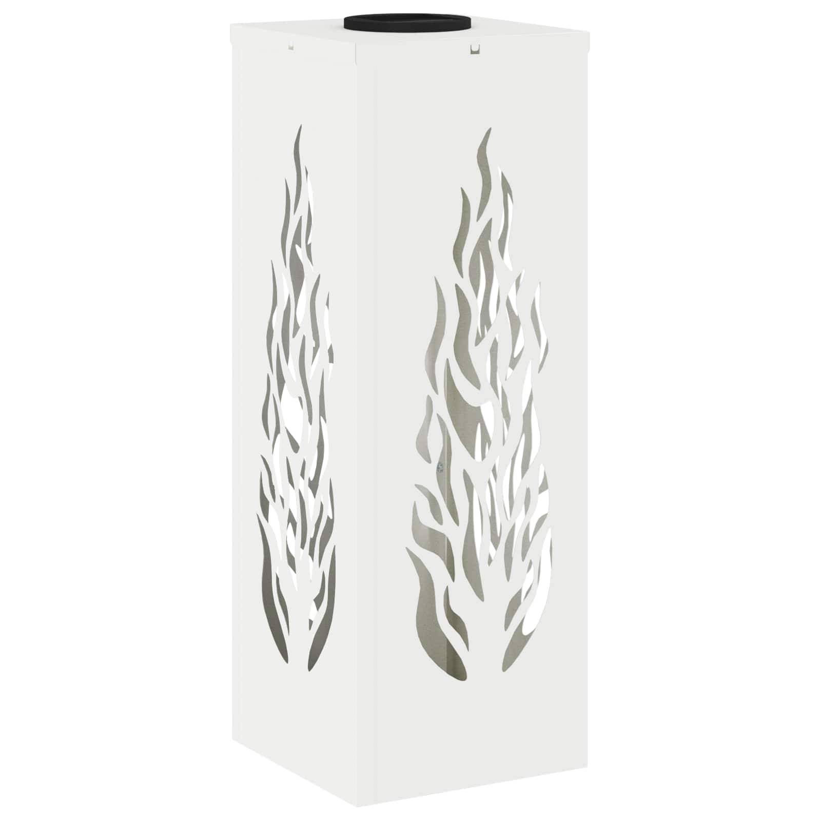 vidaXL Solar LED Weg Licht 2 pcs Weiß Kalt gewalzter Stahl