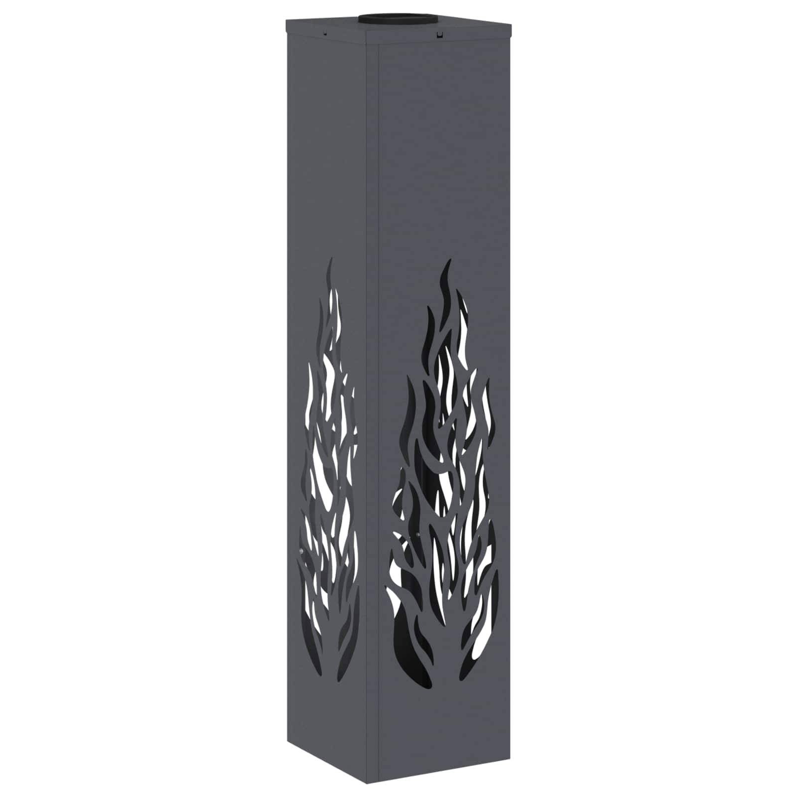 vidaXL Solar LED Weg Licht 2 pcs Anthrazit Kalt gewalzter Stahl