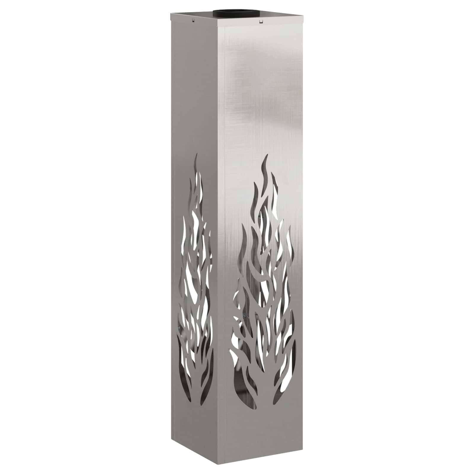 vidaXL Solar LED Weg Licht 2 pcs Silber Edelstahl