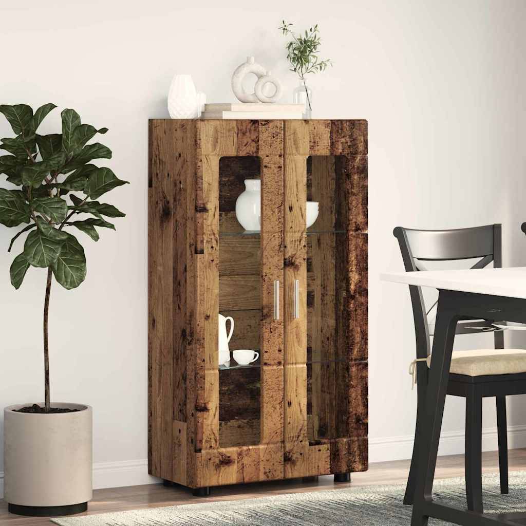 vidaXL Sideboard FLORIN Altholz 55,5 x 29 x 100 cm Holzwerkstoff