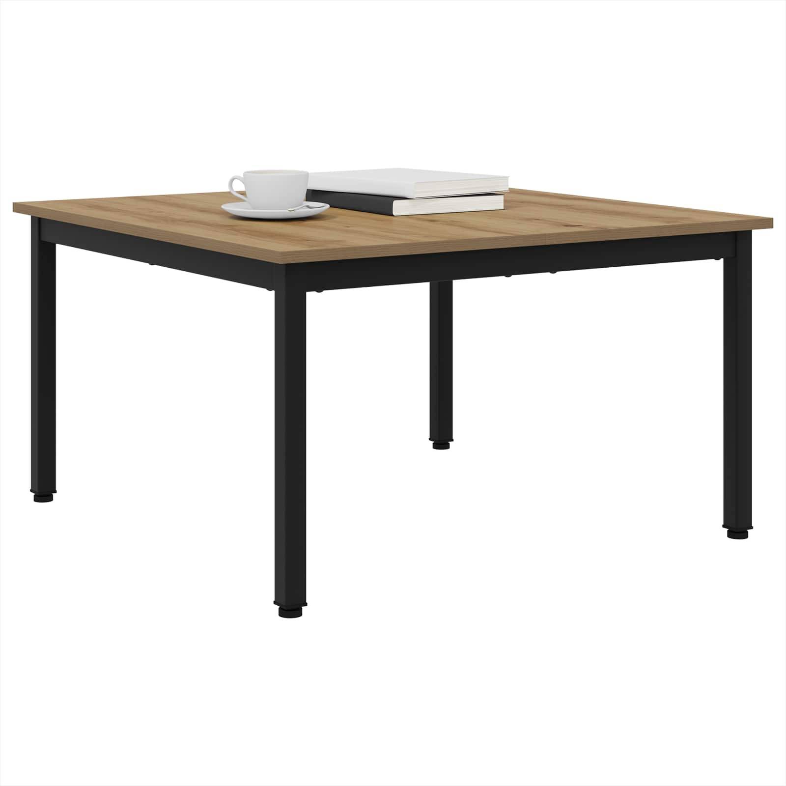 vidaXL Couchtisch Kunsthandwerk Eiche 80 x 80 x 45 cm Holzwerkstoff
