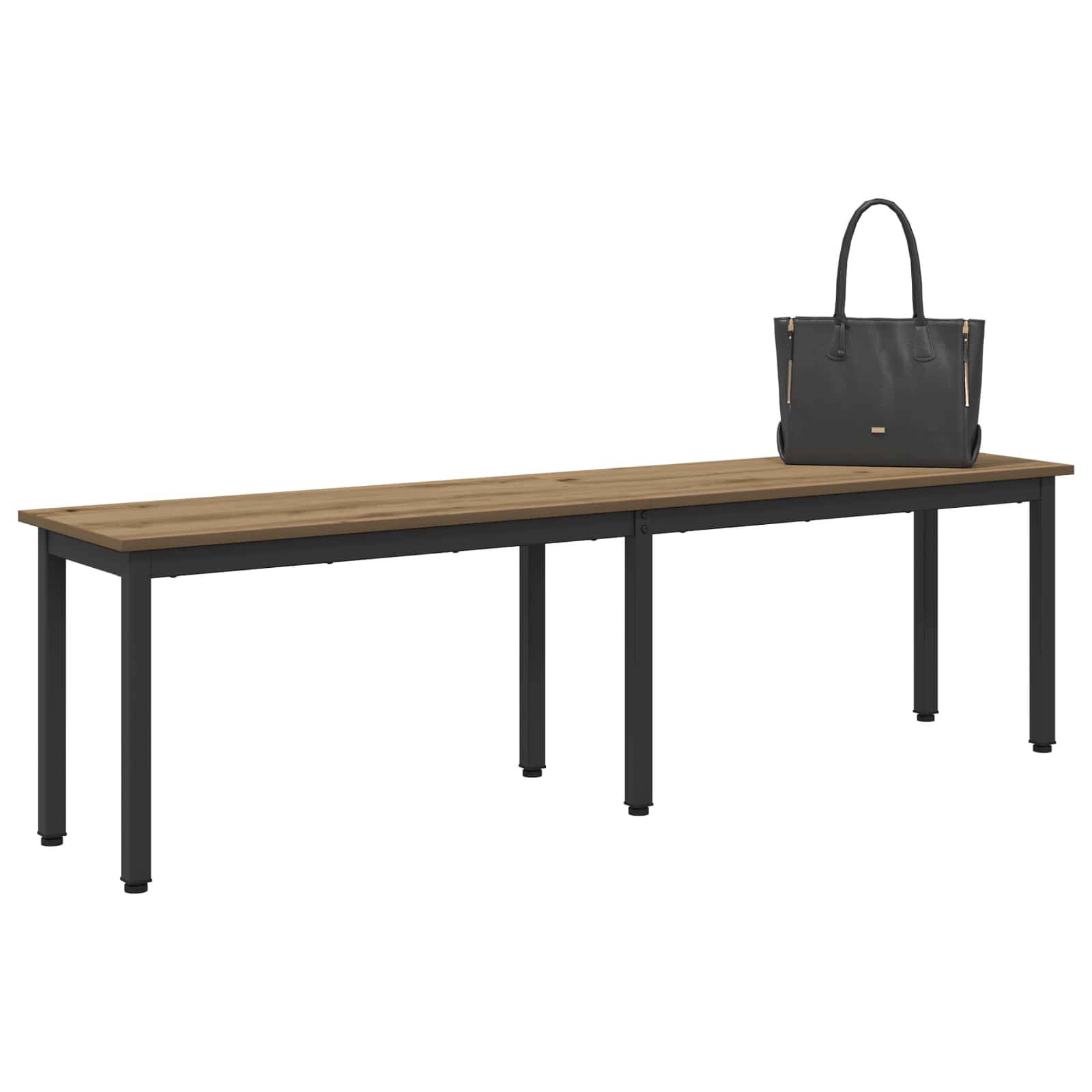 vidaXL Bank Kunsthandwerk Eiche 160 x 35 x 45 cm Holzwerkstoff