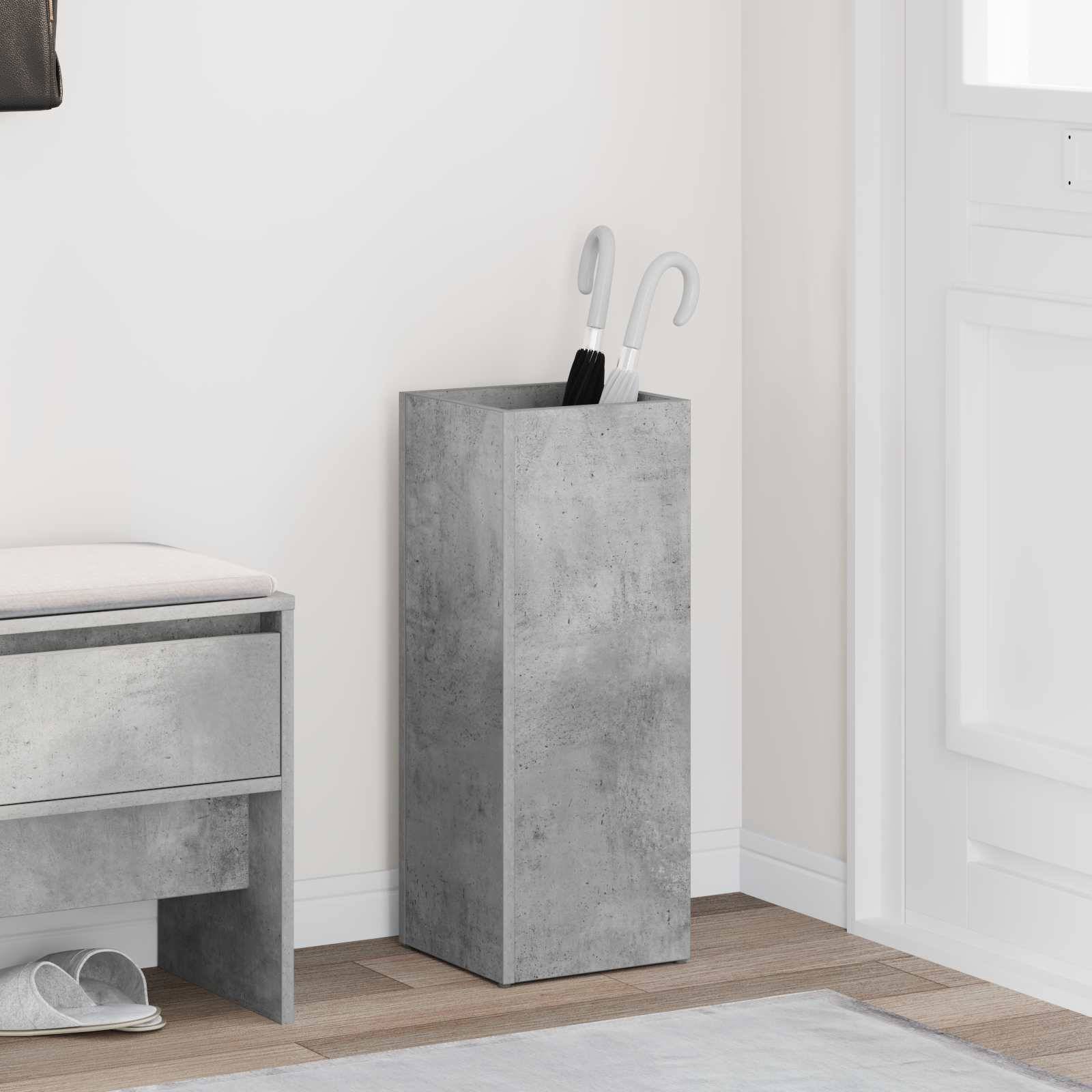 vidaXL Sonnenschirmhalter Beton Grau 25 x 24,5 x 64 cm Holzwerkstoff