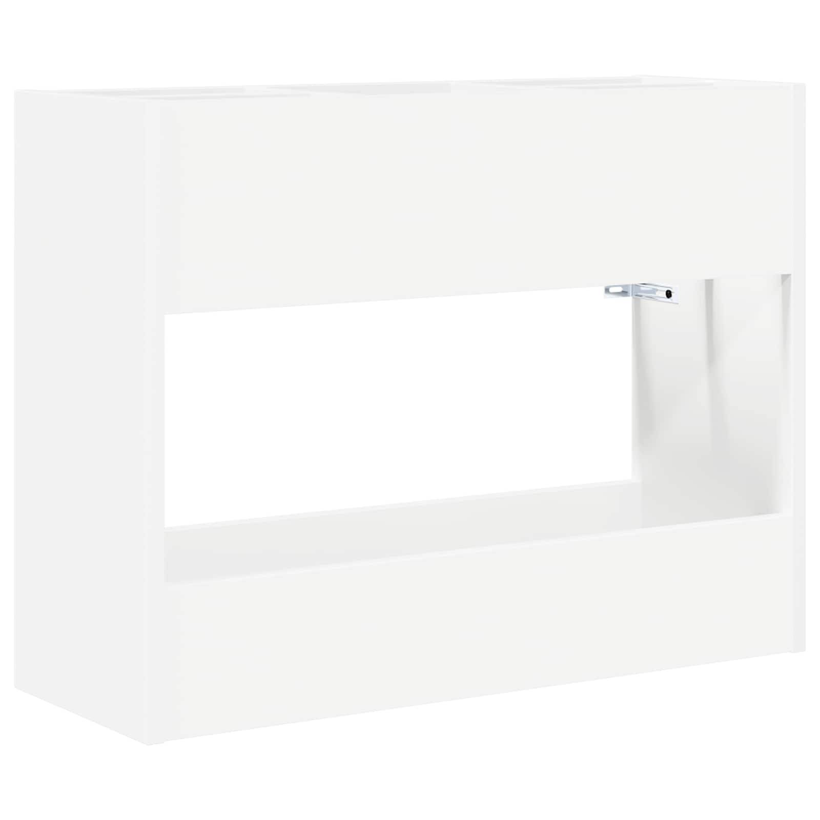 vidaXL Sonnenschirmhalter Weiß 65 x 24 x 50 cm Holzwerkstoff