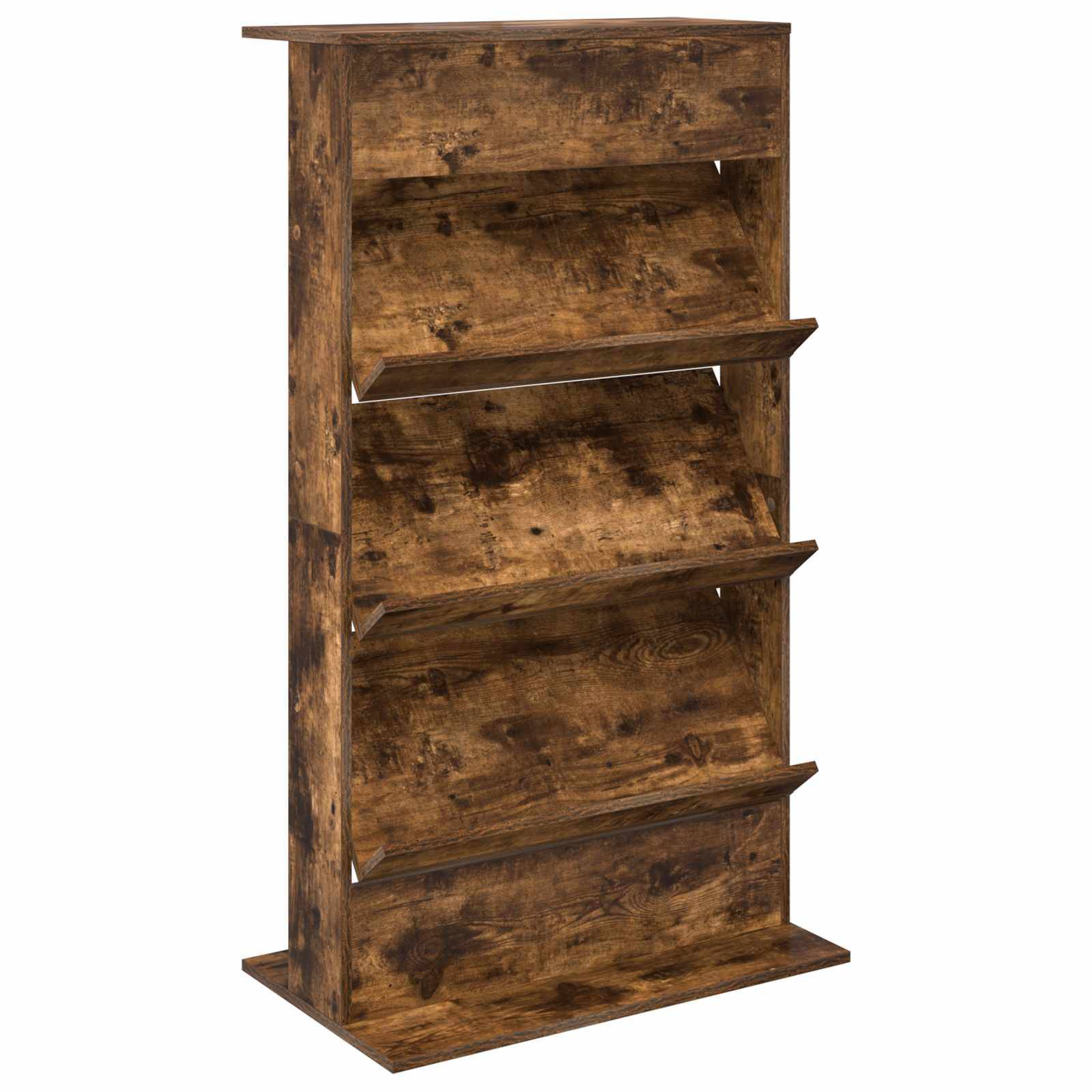 vidaXL Magazinregal Geräucherte Eiche 70 x 41 x 126 cm Holzwerkstoff