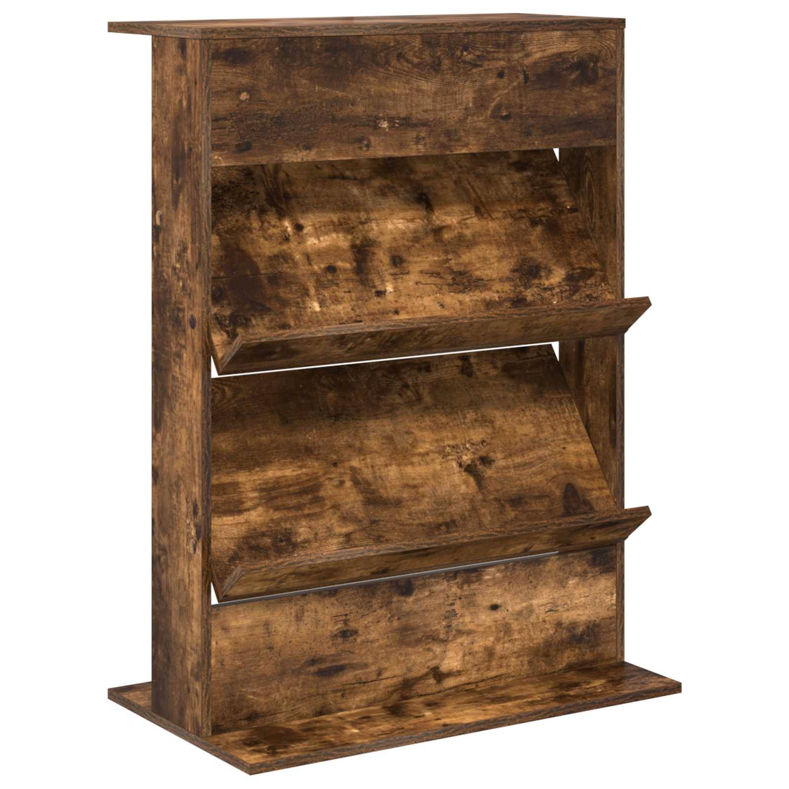 vidaXL Magazinregal Geräucherte Eiche 70 x 41 x 96 cm Holzwerkstoff