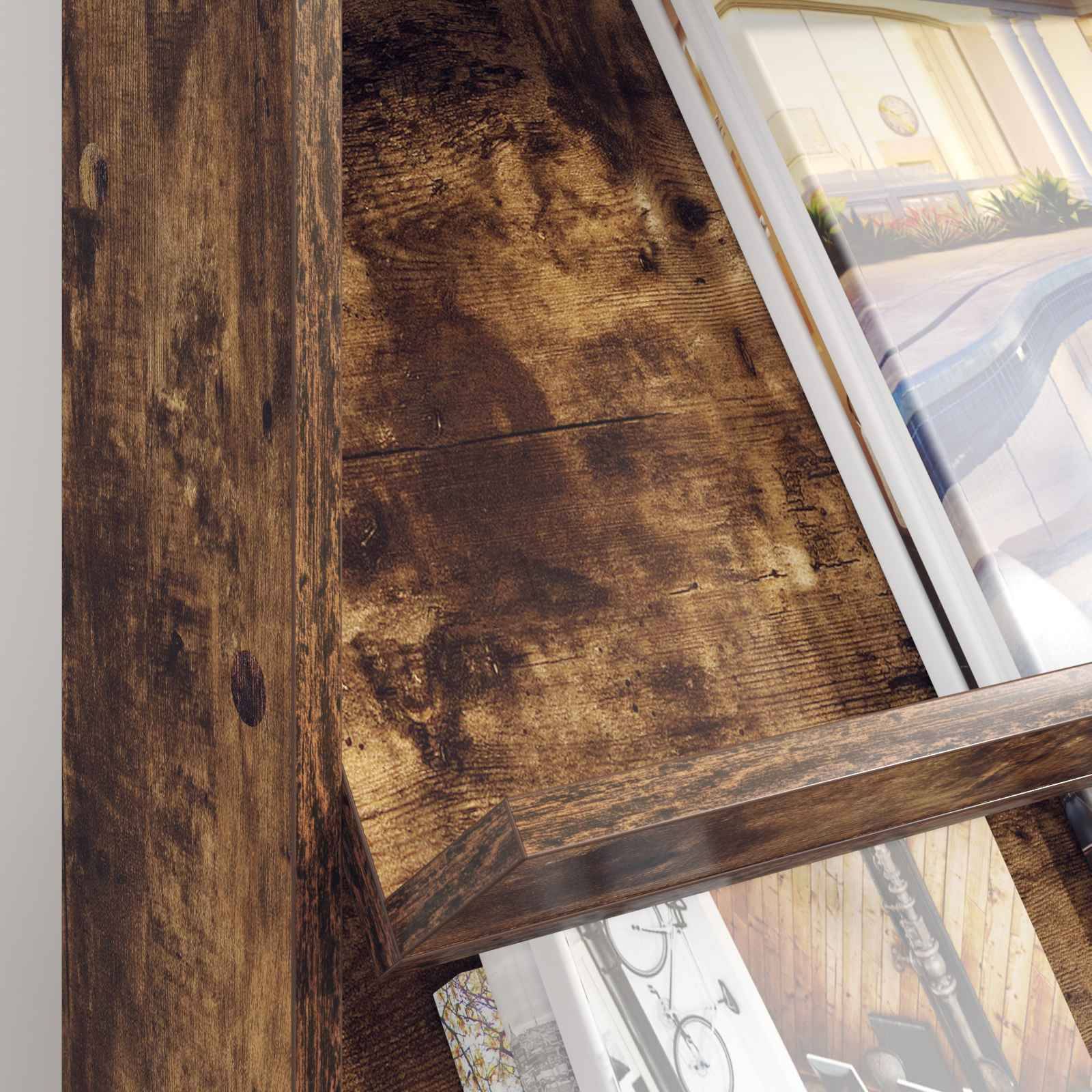 vidaXL Magazinregal Geräucherte Eiche 70 x 41 x 96 cm Holzwerkstoff