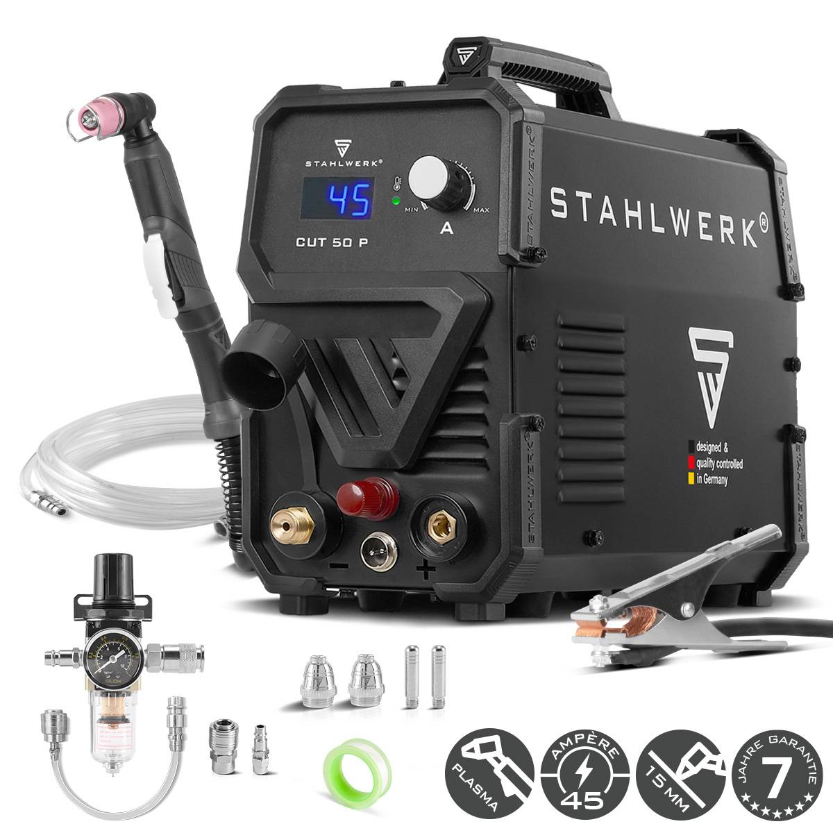STAHLWERK Plasmaschneider CUT 50 P | 45 A Inverter-Plasmaschneider