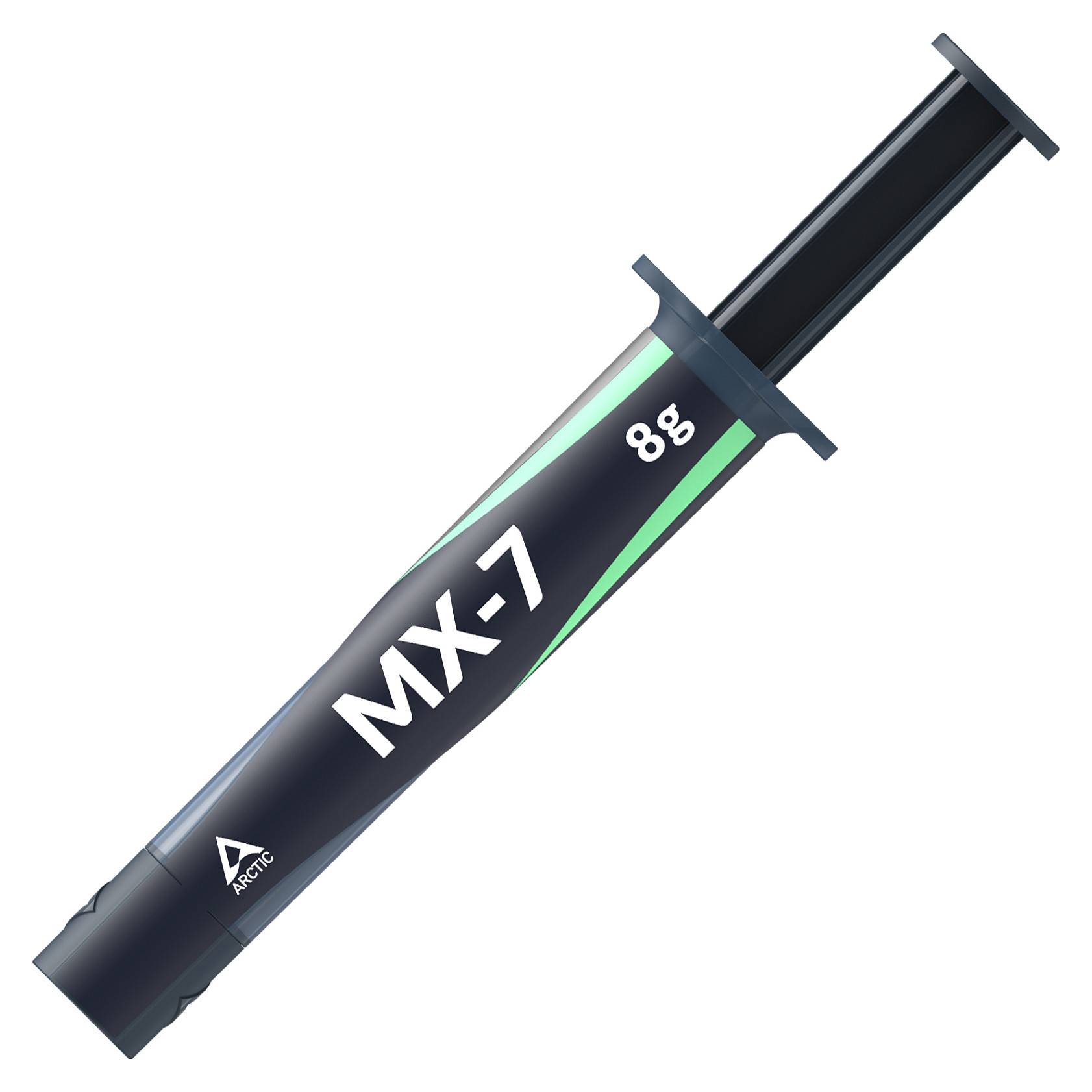 Schwarze Spritze mit der Aufschrift „MX-7