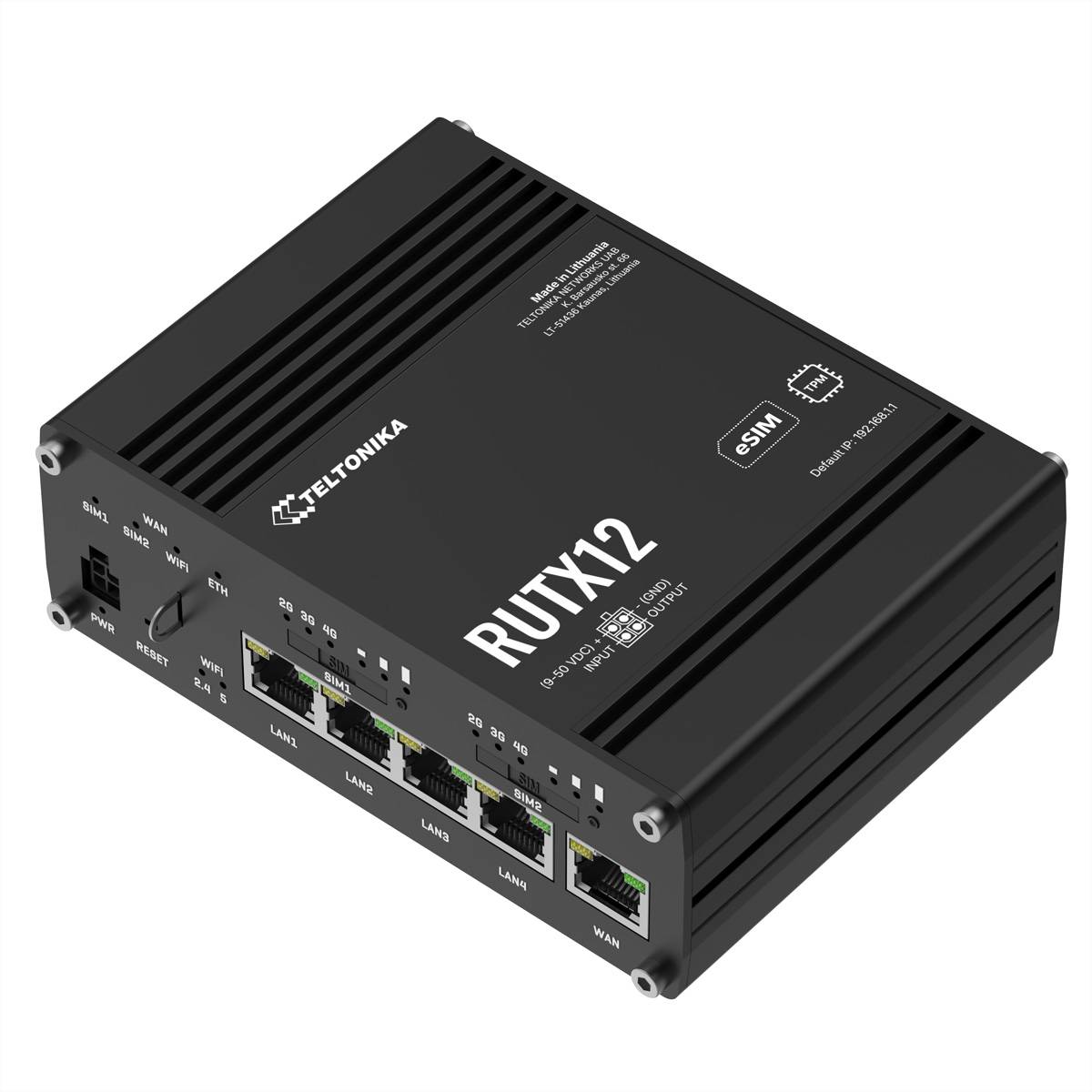 TELTONIKA RUTX12 4G Router eSIM