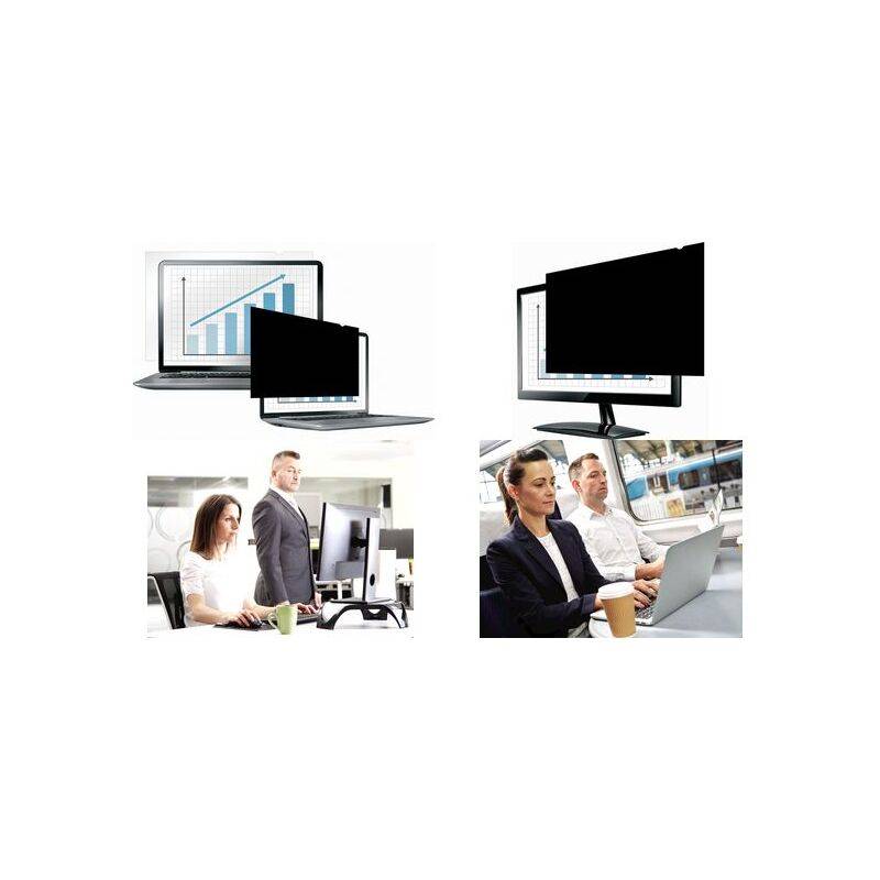 Grafik auf Laptop-Bildschirm, die eine Aufwärtsbewegung zeigt, zweimal dargestellt mit unterschiedlicher Sichtbarkeit des Bildschirms; Geschäftsprofis, die an Computern arbeiten.