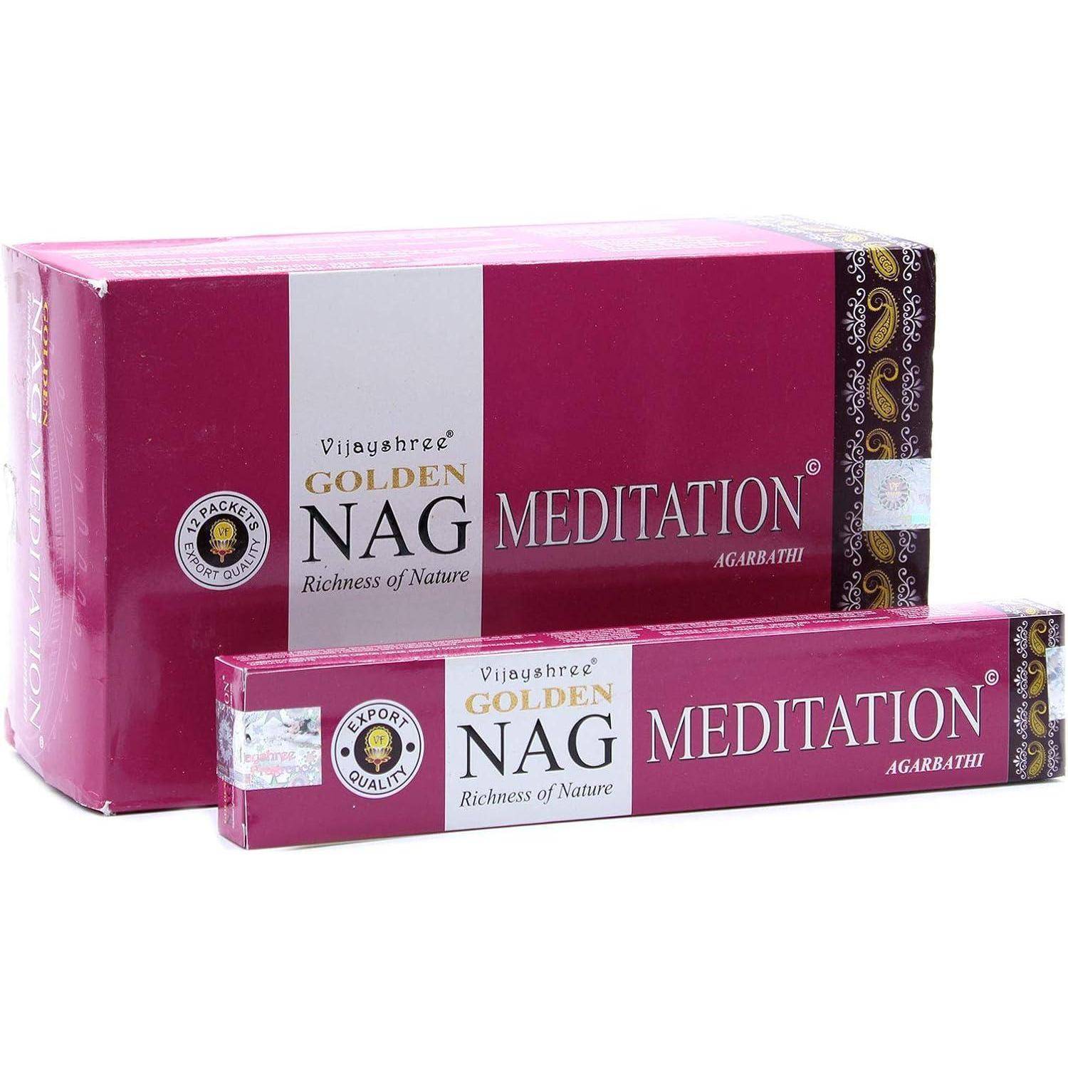 Räucherstäbchen Golden Nag Meditation 12x15g MEDITATION 22 cm