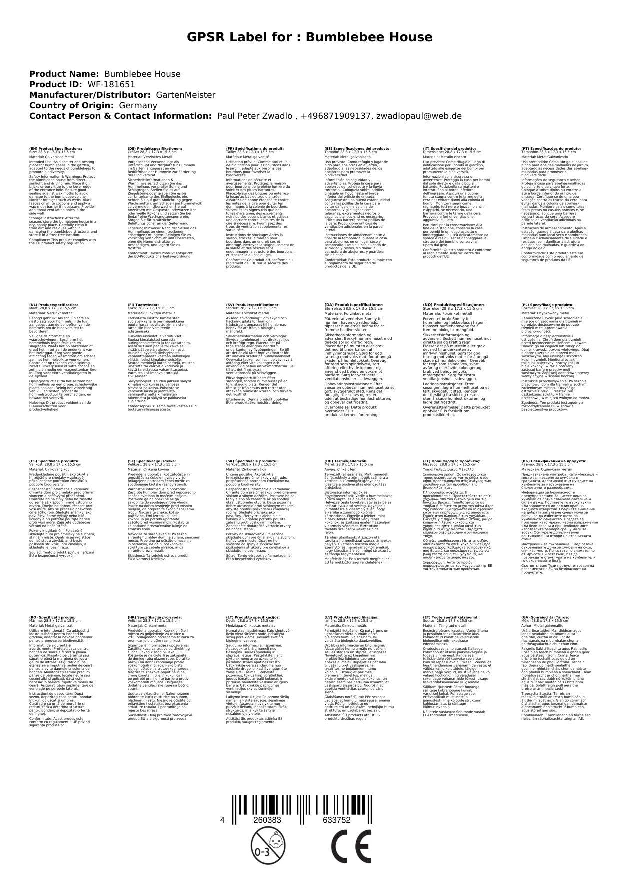 Produktbeschreibungsetiketten in kleiner Schrift, in einem Rastermuster angeordnet, wobei jedes Etikett Zutaten, Verwendung und Anweisungen detailliert beschreibt.