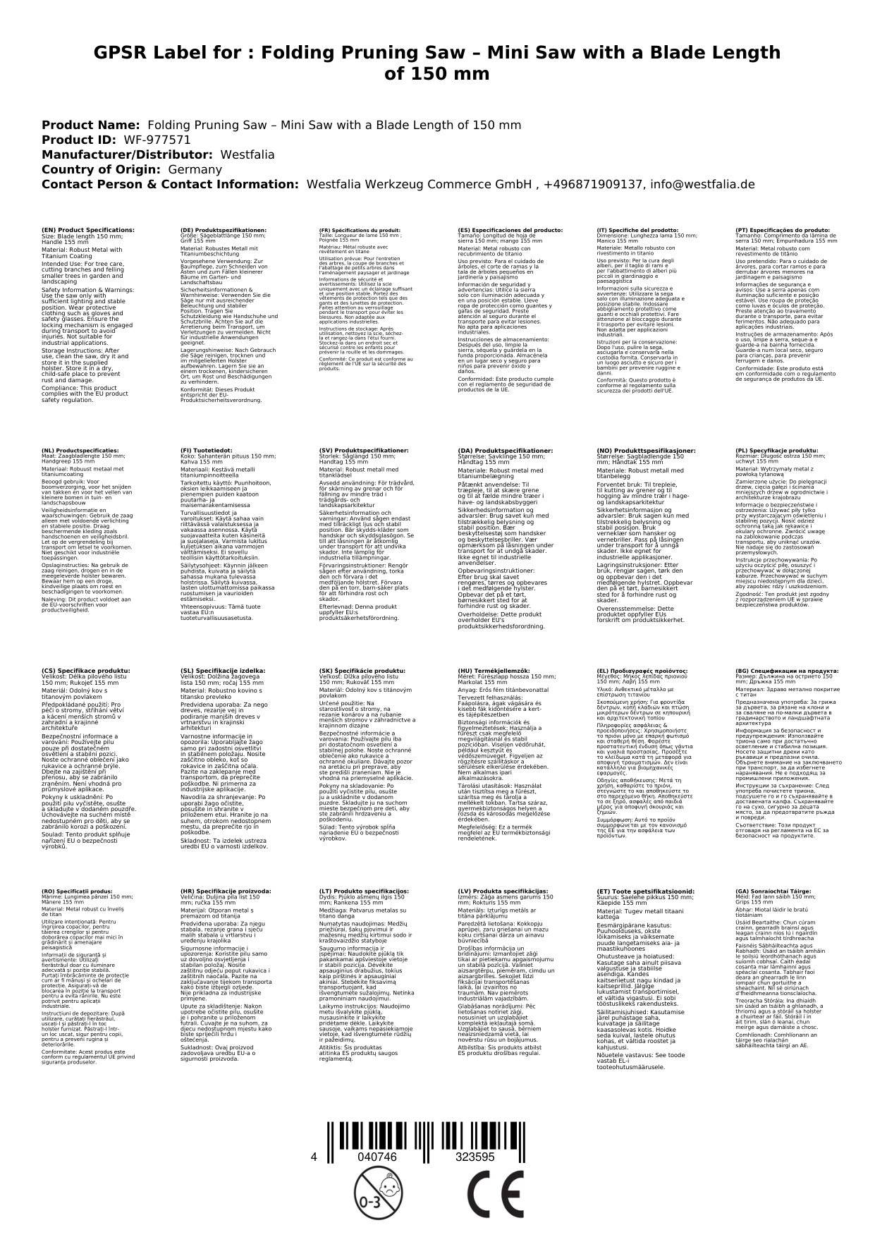 Das Bild zeigt eine Liste von Kontaktinformationen für Westra Werkzeuge Commerce GmbH, einschließlich einer Kontaktperson und Telefonnummer.