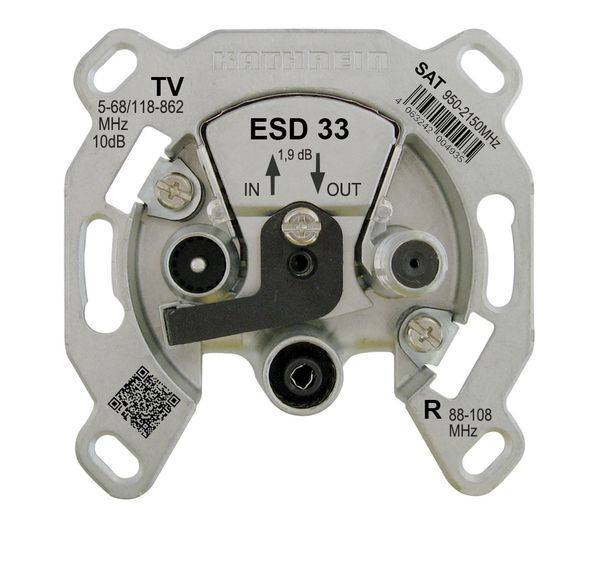 ESD 33 BK/SAT Durchschleifdose