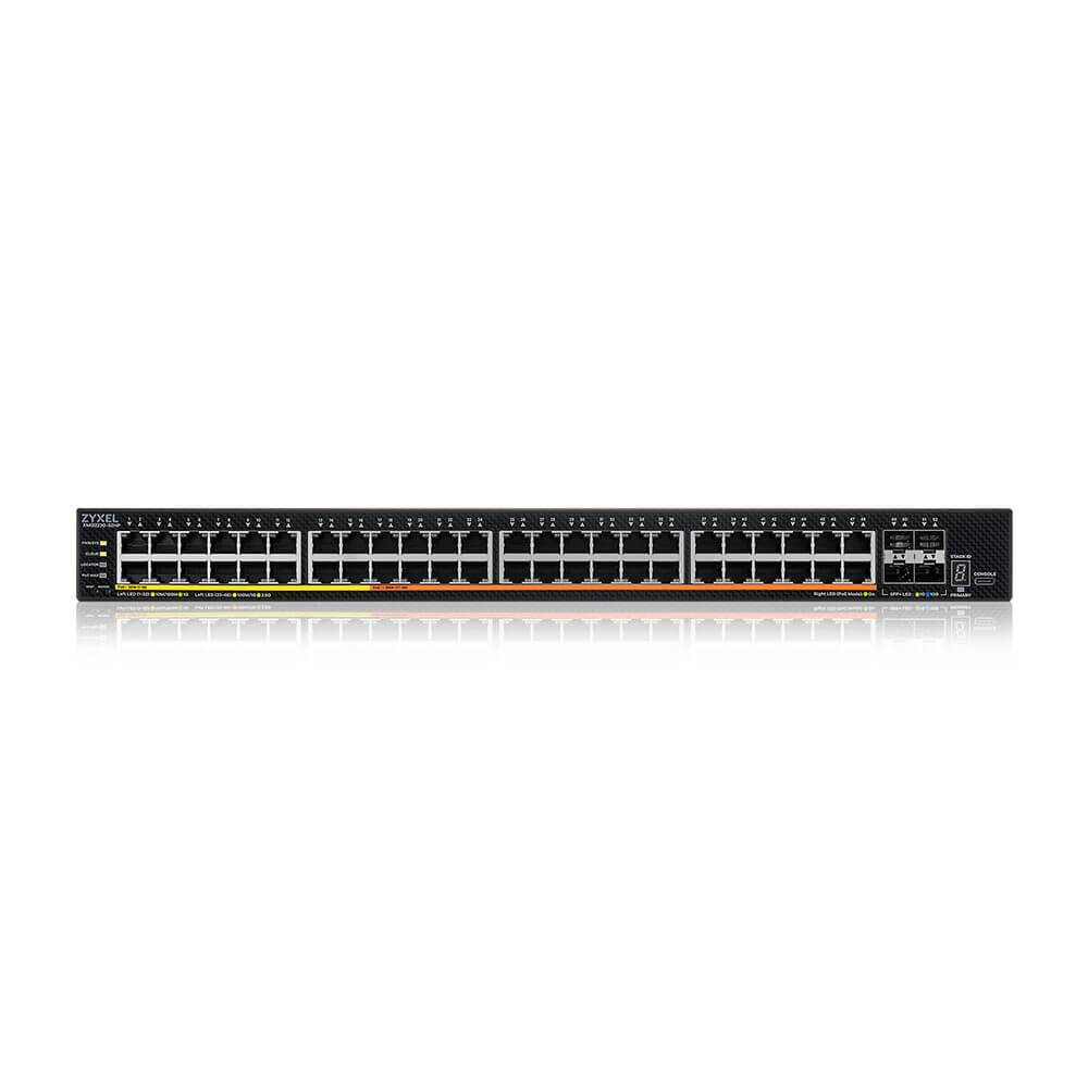 Zyxel XMG2230-52HP, Managed, L2/L3, 2.5G Ethernet (100/1000/2500), Power over Ethernet (PoE), Rack-Einbau, 1U