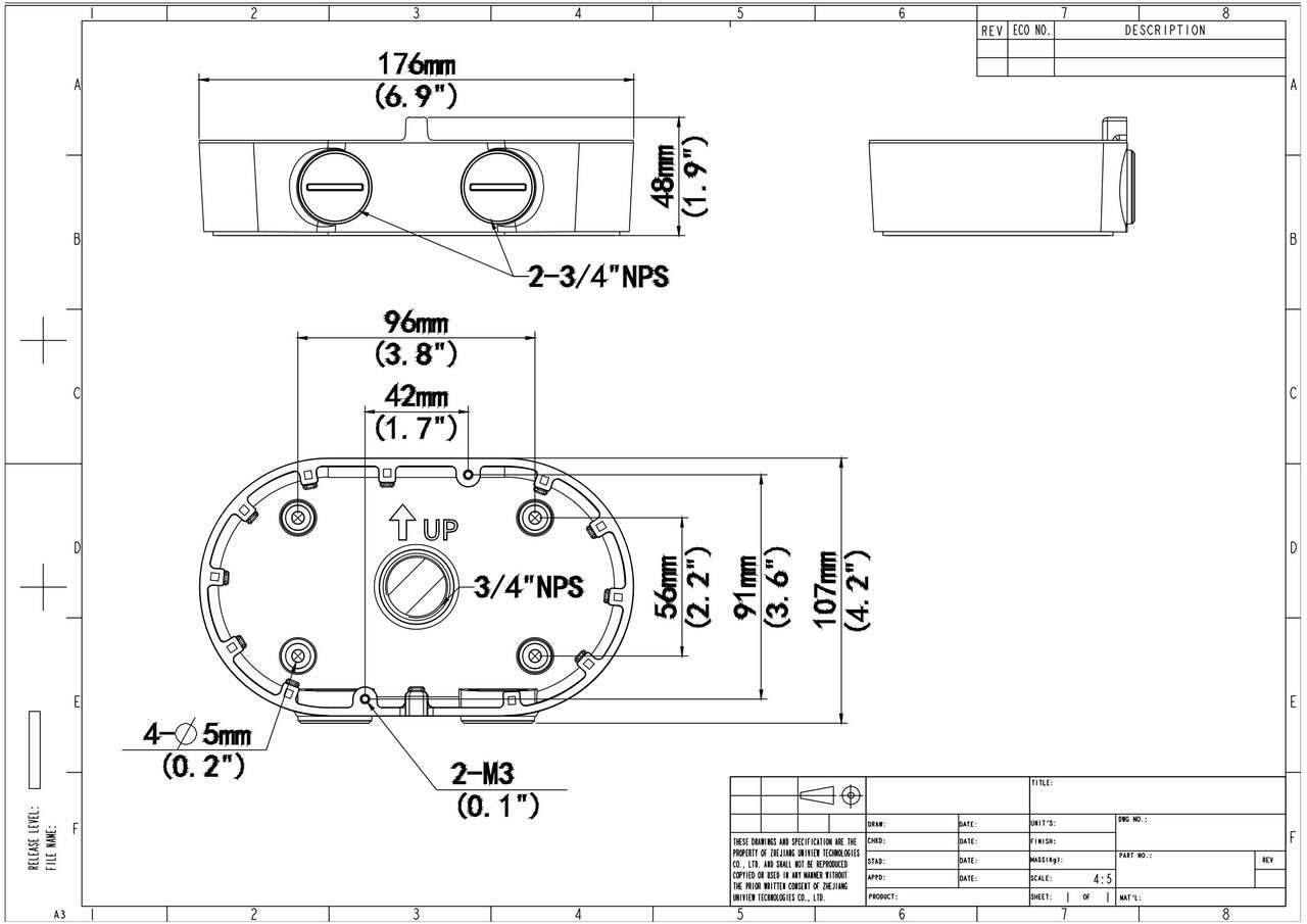 TR-JB08 BURG GARD, Anschlussbox für Dual-Objektiv Kamera IPC-322x