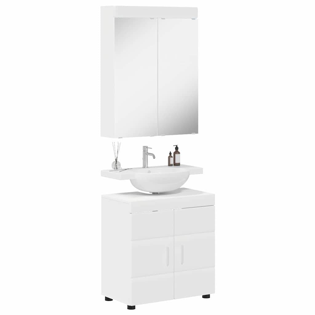 vidaXL Badezimmermöbel-Set TULUM 2 pcs Weiß 60 x 34 x 63 cm