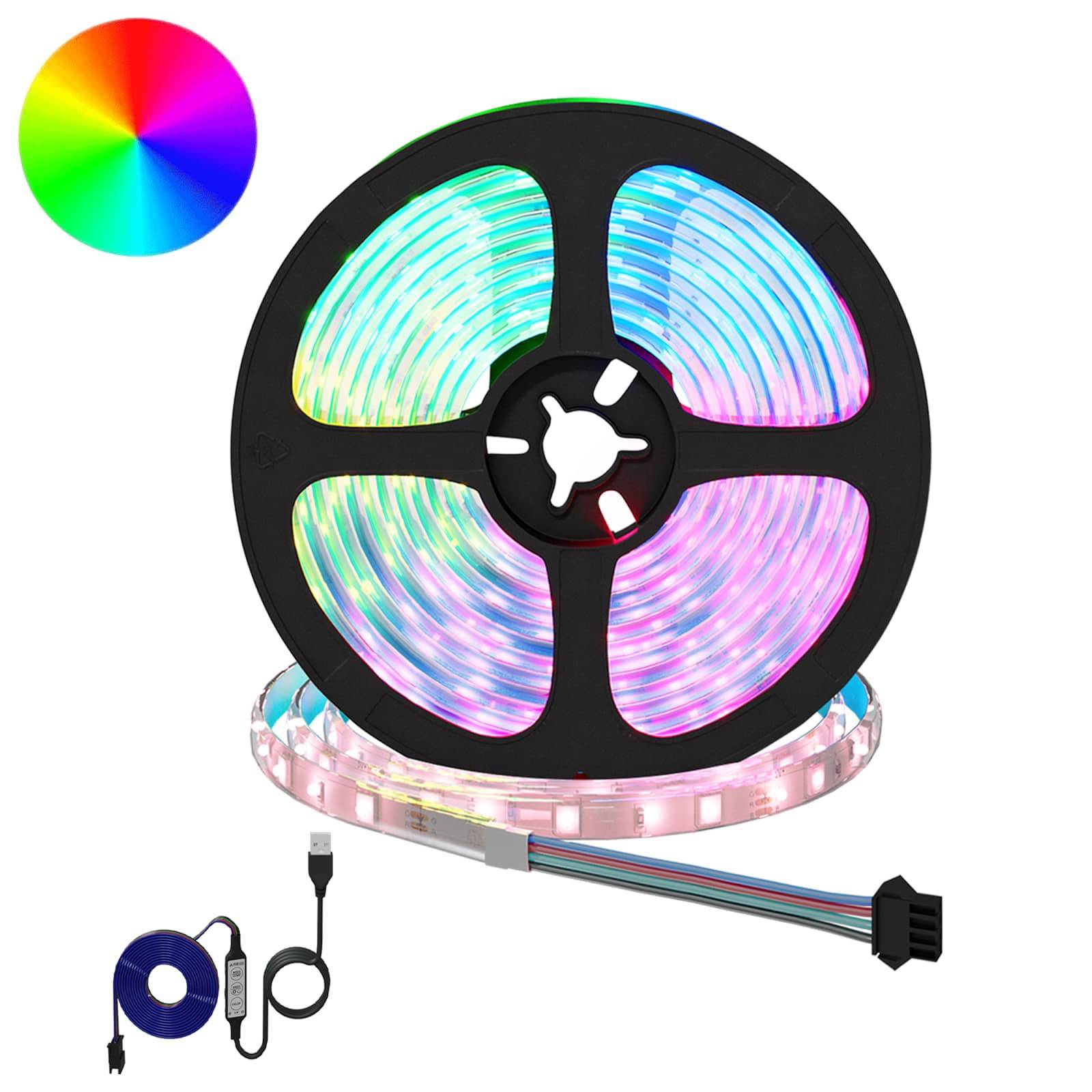 vidaXL LED Streifen 12 pcs Schwarz und Transparent 5500 mm
