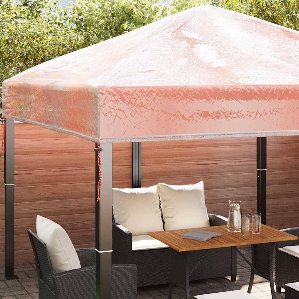 vidaXL Ersatzbezug für Pavillon 300 x 300 x 26 cm Transparent PVC
