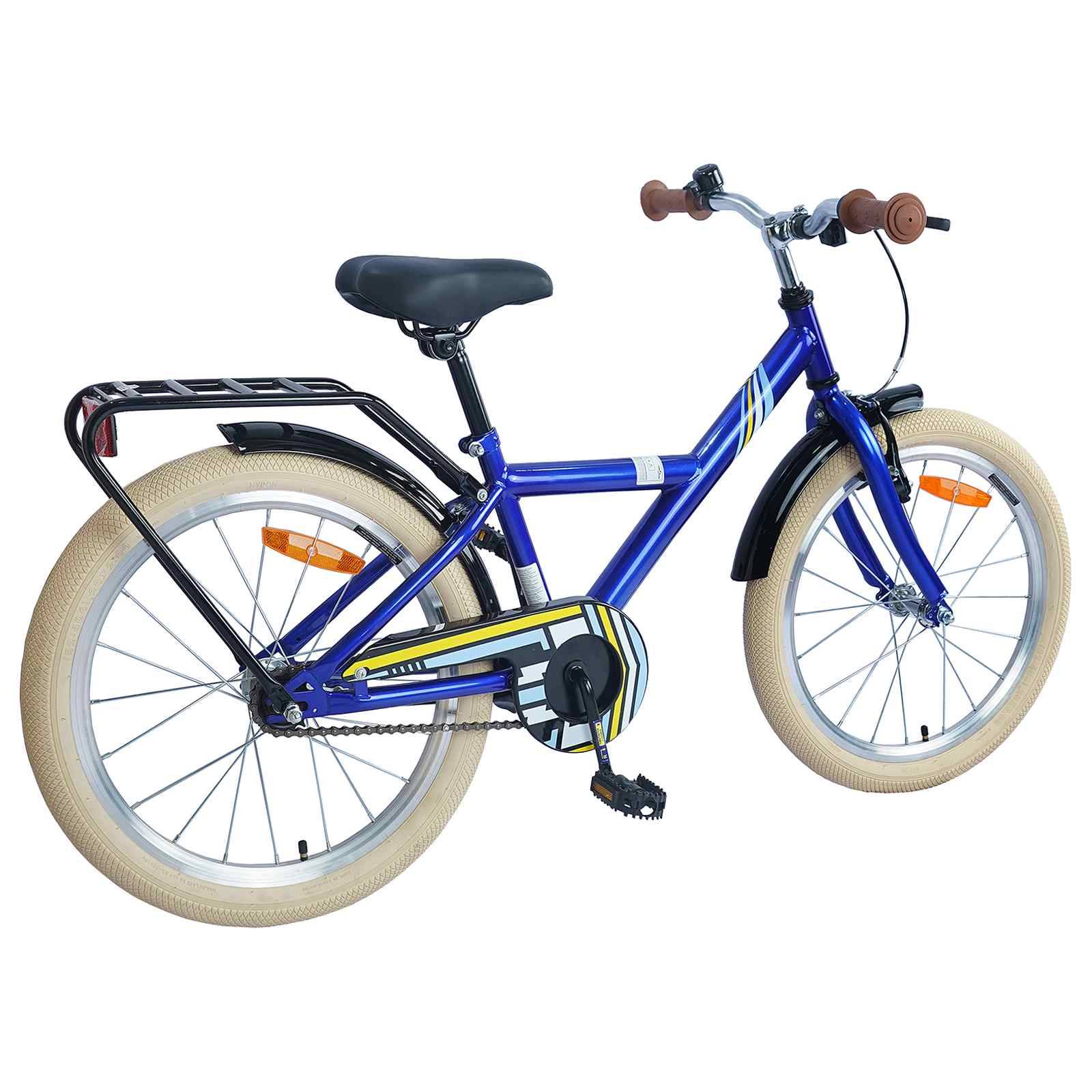 vidaXL Kinderfahrrad 18 Zoll für 5-7 Jahre alt Dunkelblau