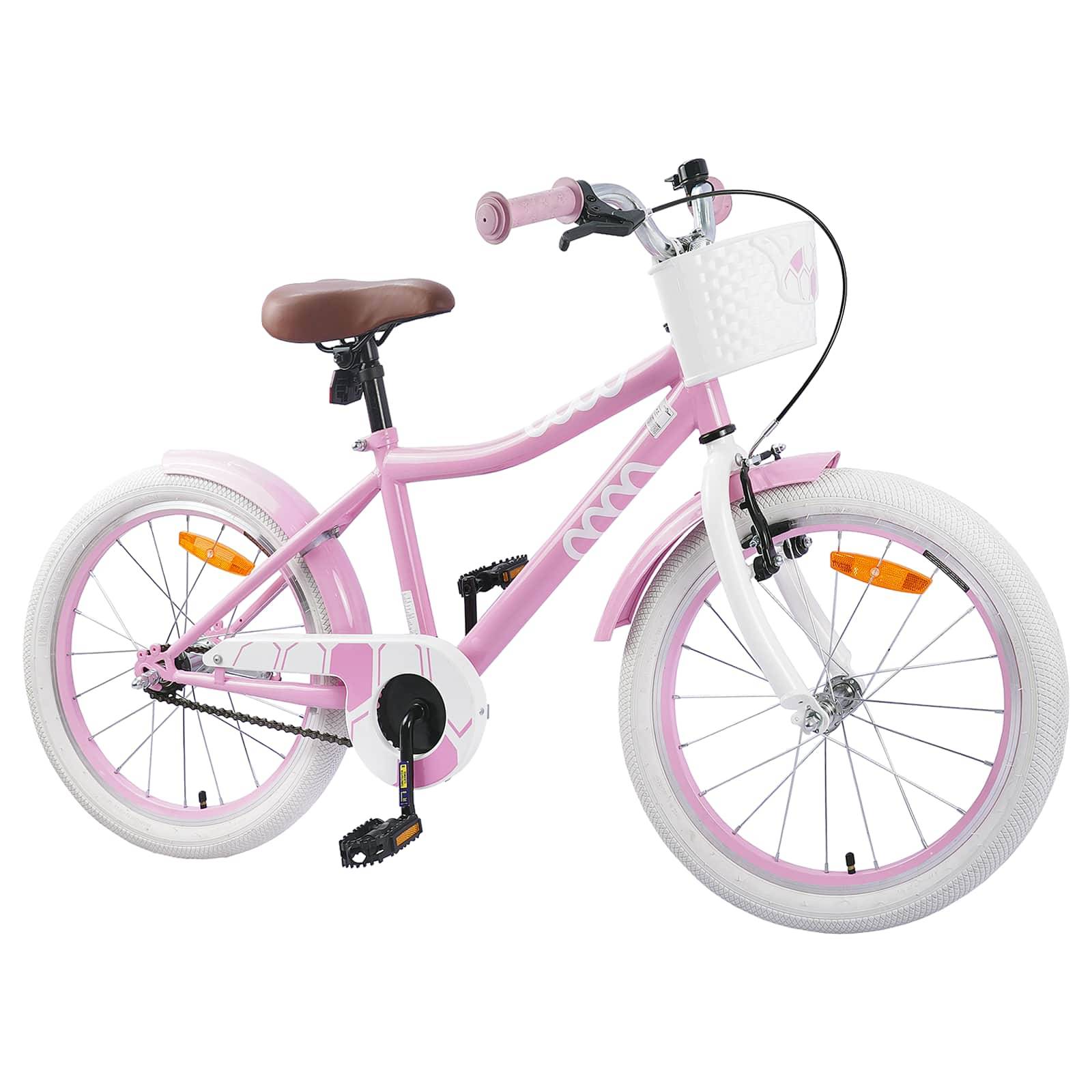 vidaXL Kinderfahrrad 20 Zoll für 6-11 Jahre alt Hellrosa