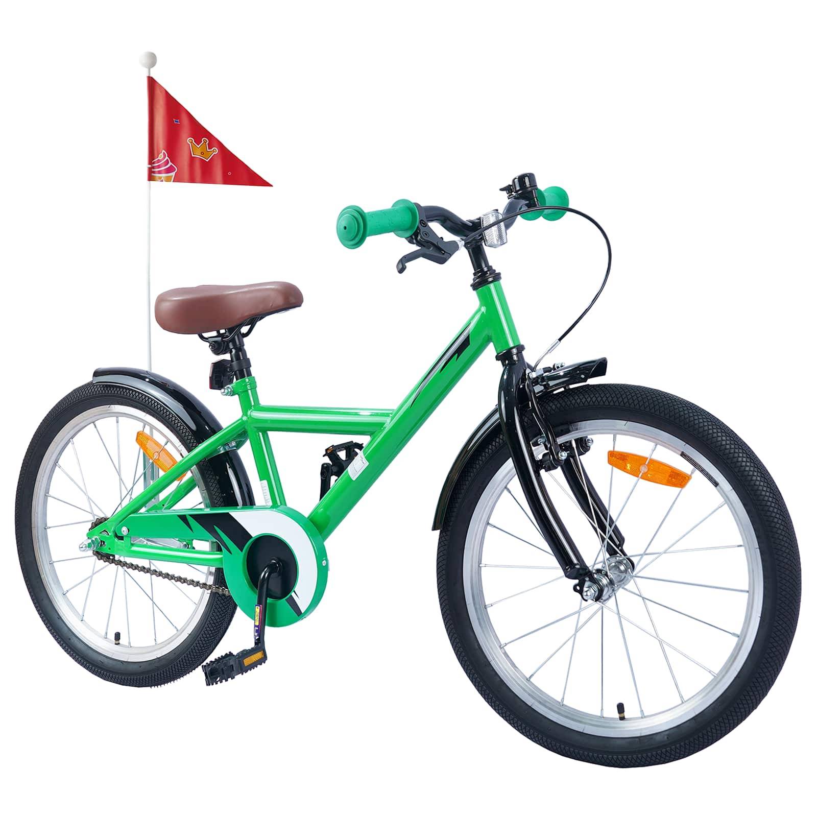 vidaXL Kinderfahrrad 20 Zoll für 6-11 Jahre alt Grün