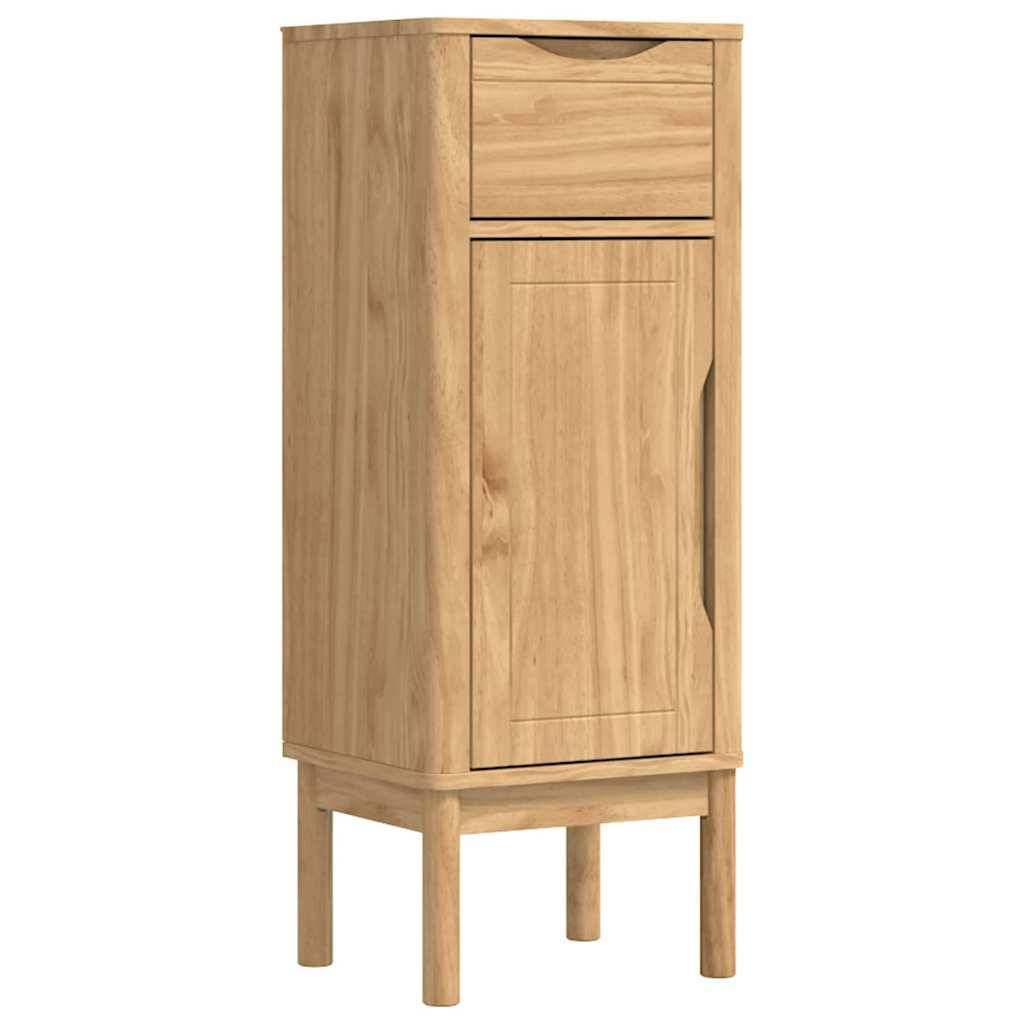 vidaXL Badezimmerschrank mit Regal FLORO Wachsbraun 35 x 30 x 90 cm