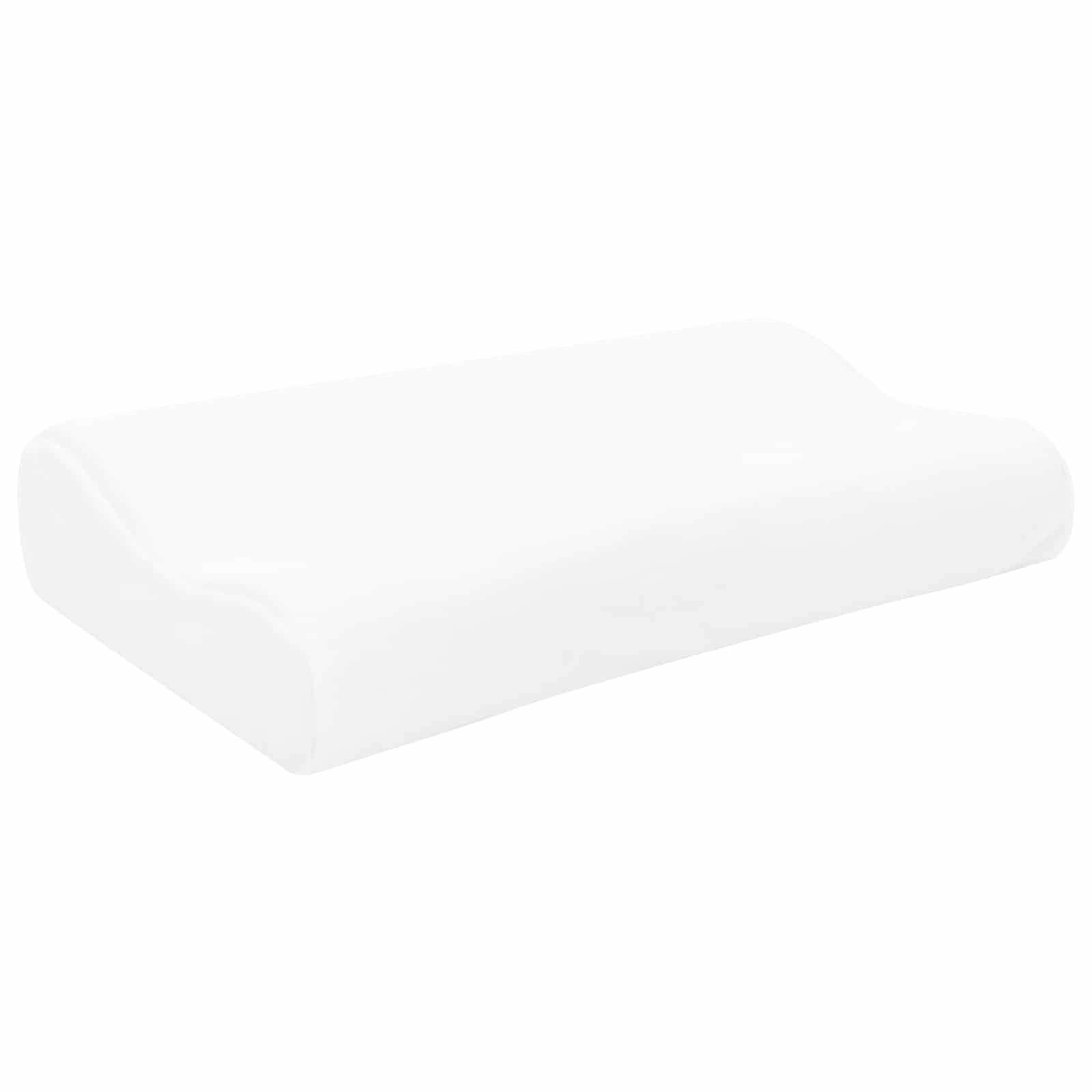 vidaXL Schlafkissen Uni Weiß 50 x 30 x 10,5 cm Viscoschaum