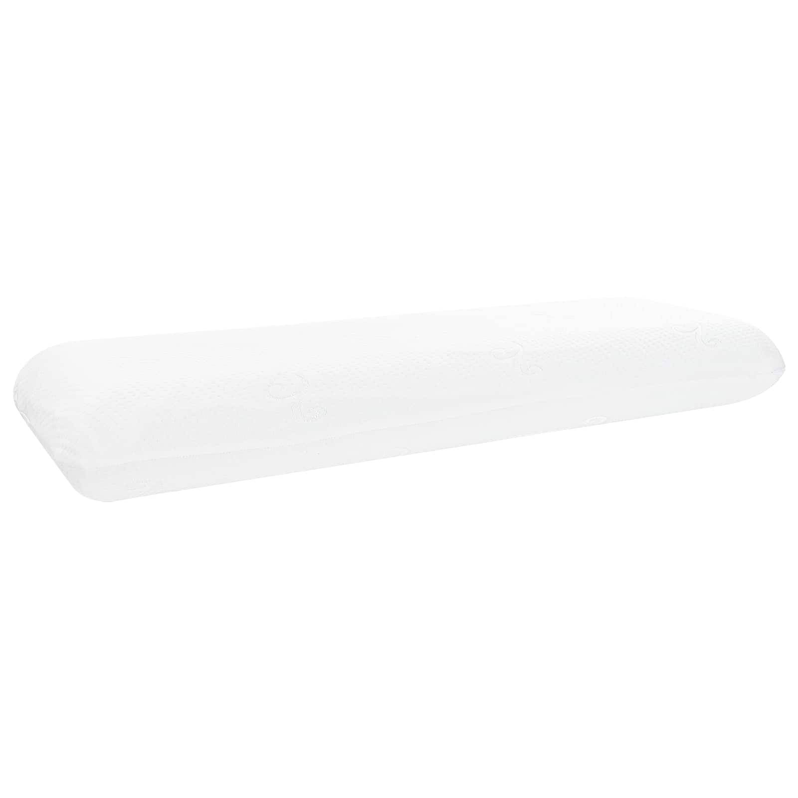 Zwei schwarze gepolsterte Netzüberzüge in verschiedenen Größen für ergonomische Stuhllehnenstützen.
