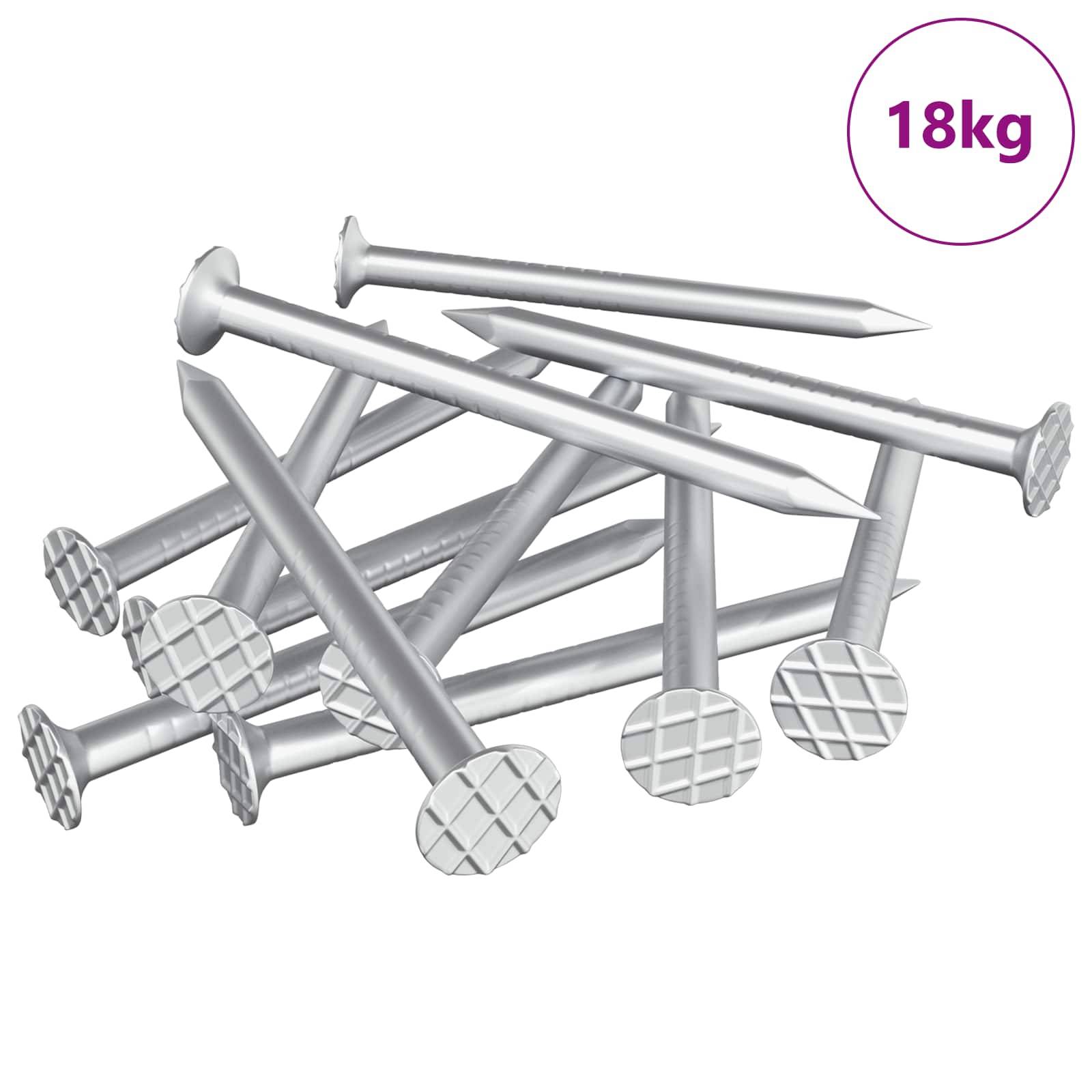 vidaXL Nägel für Holz 100000 pcs Silber Metall