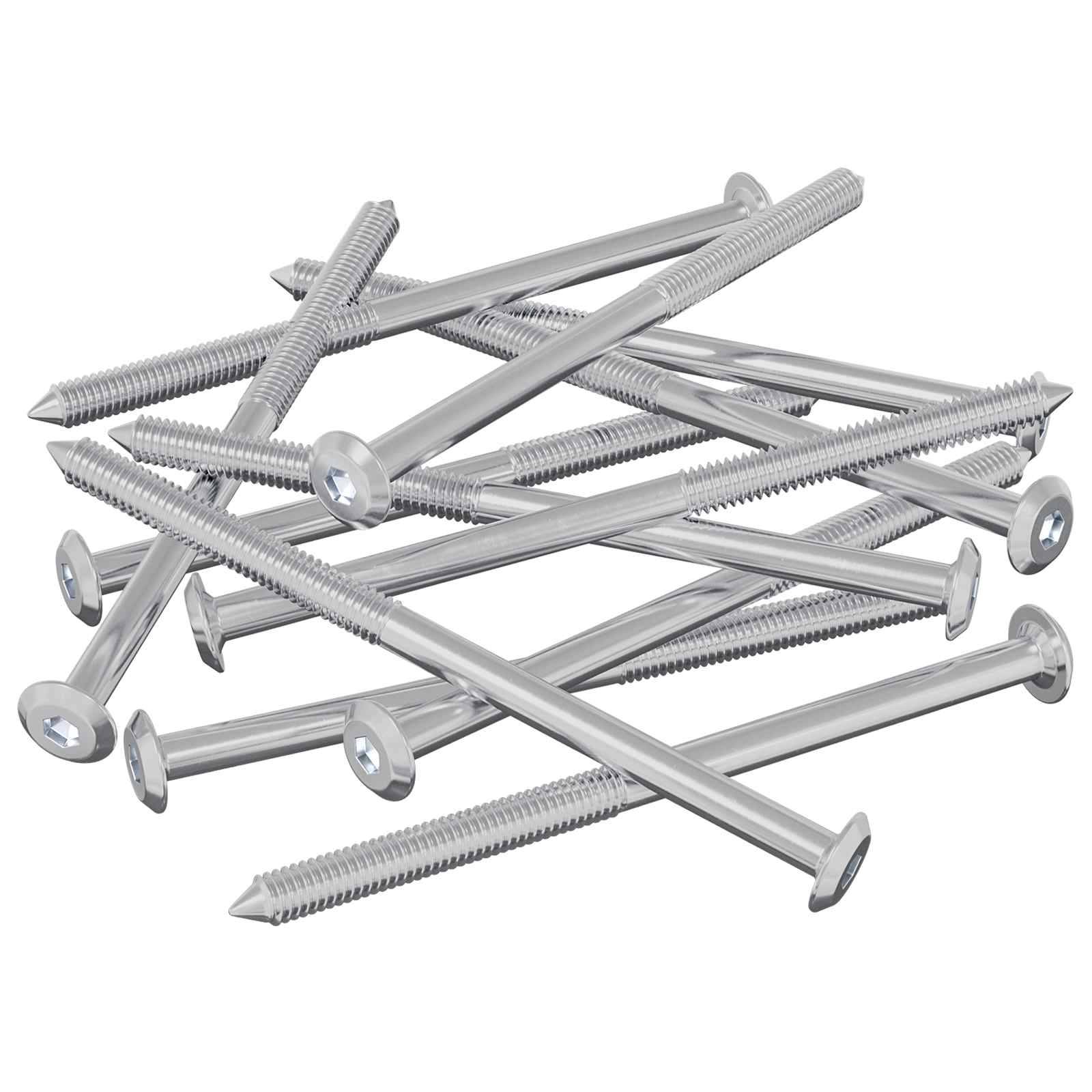 vidaXL Möbel-Schrauben 1000 pcs Silber Stahl