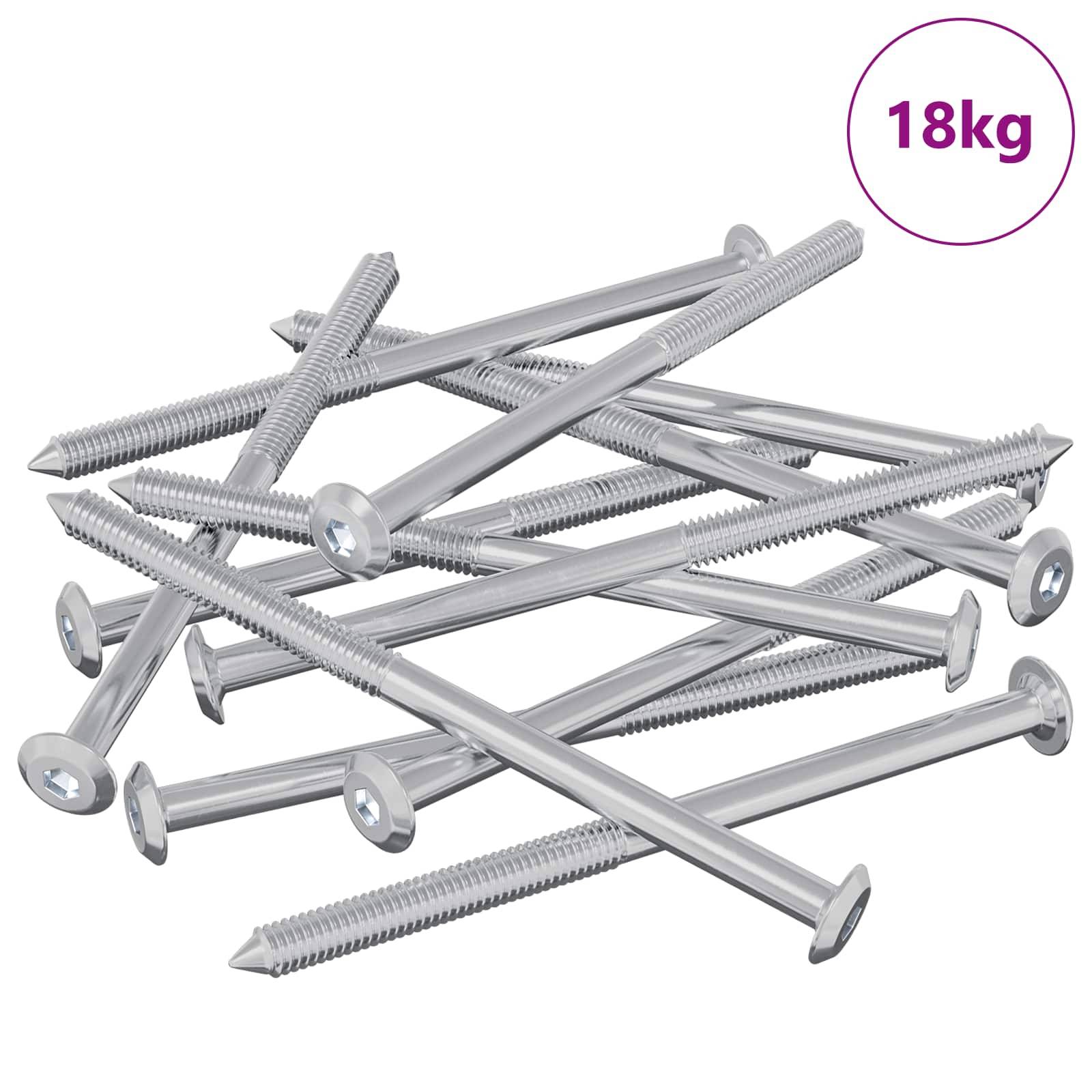 vidaXL Möbel-Schrauben 1000 pcs Silber Stahl