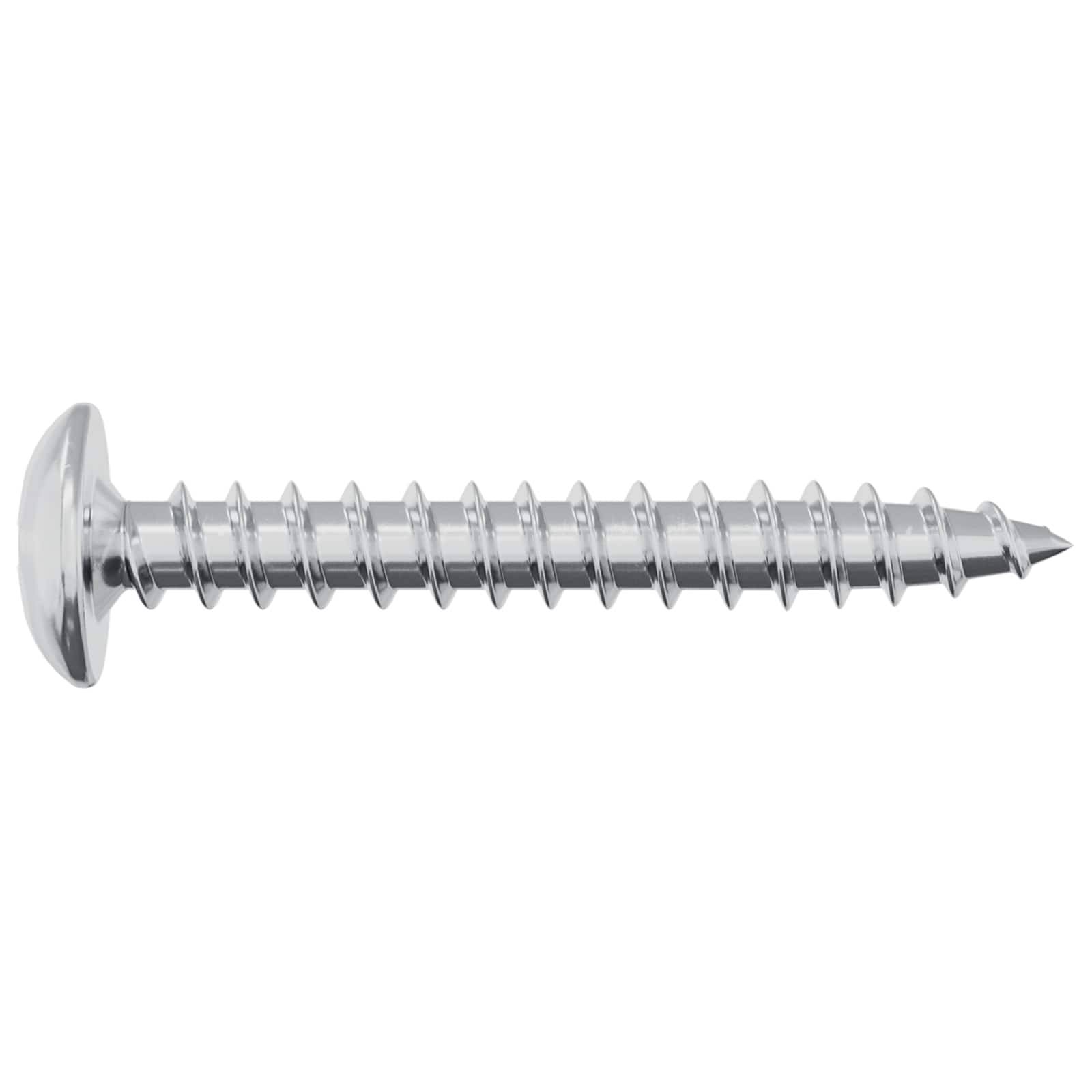 vidaXL Holzschrauben 2 pcs Silber M4 x 28 mm Stahl