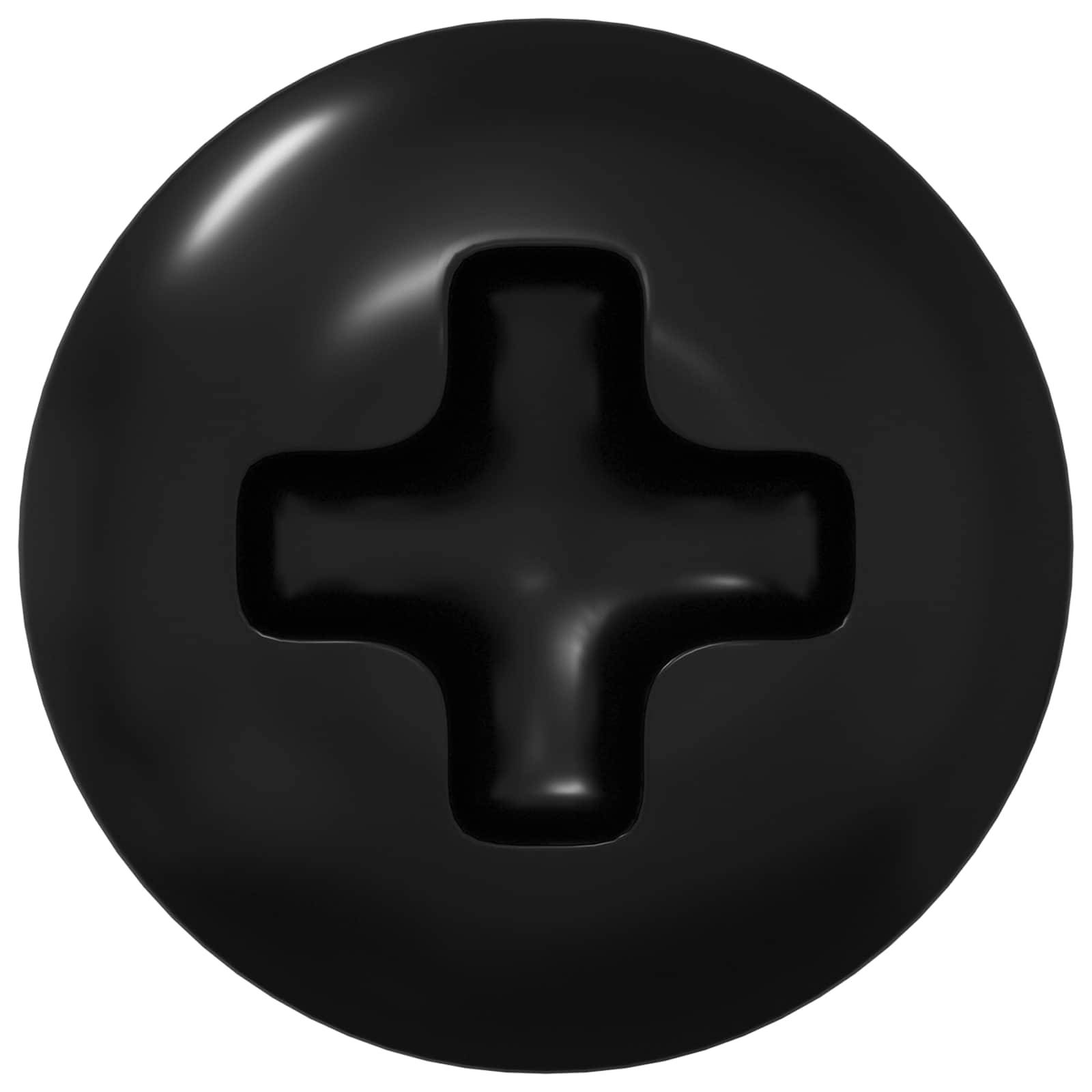vidaXL Hülsen Schrauben 8182 pcs Schwarz M4 x 10 mm Eisen