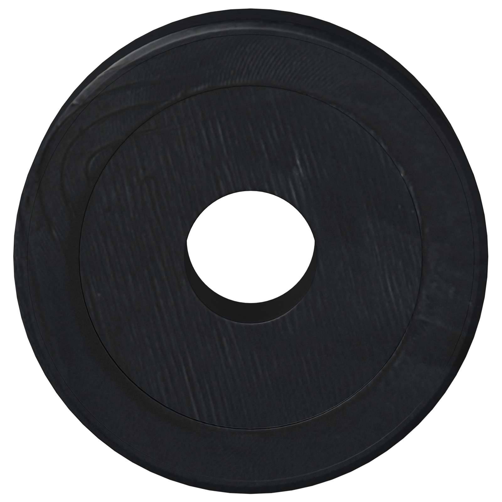 Eine schwarze, kreisförmige Schallplatte mit sichtbarem Mittelloch vor einem einfarbigen Hintergrund.