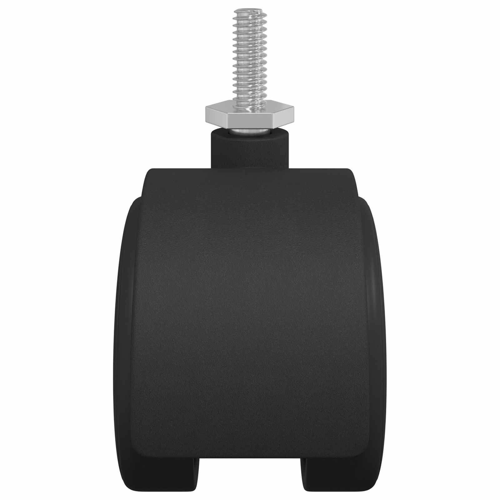 vidaXL Rollen 12 pcs Schwarz 40,1 x 37,8 mm PP und Eisen