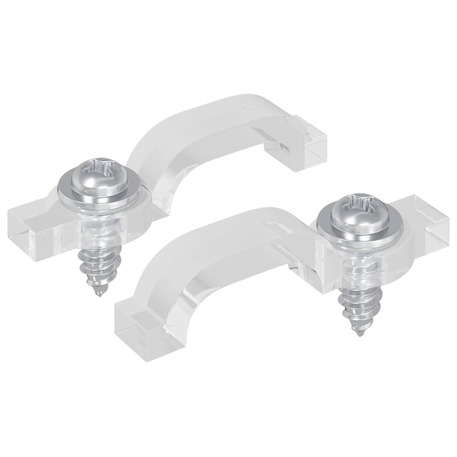vidaXL LED Streifen Clips 2 pcs Transparent 23,8 x 7,3 x 4,3 mm