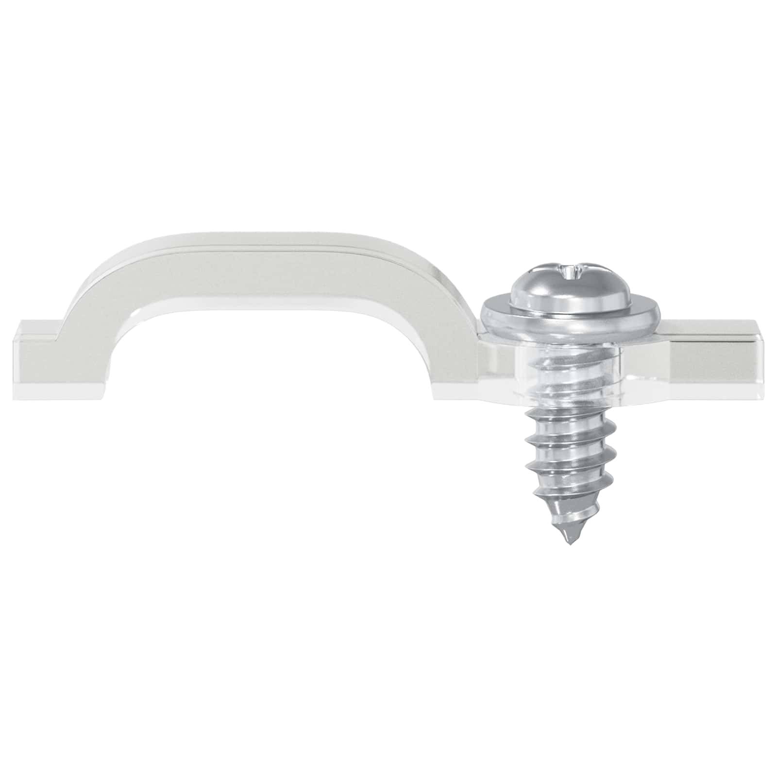 vidaXL LED Streifen Clips 2 pcs Transparent 23,8 x 7,3 x 4,3 mm