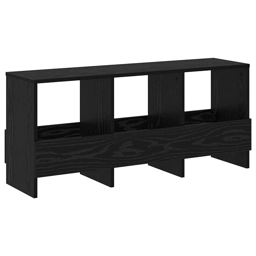 vidaXL Magazinregal Schwarz Eichen-Optik 102 x 30 x 45 cm