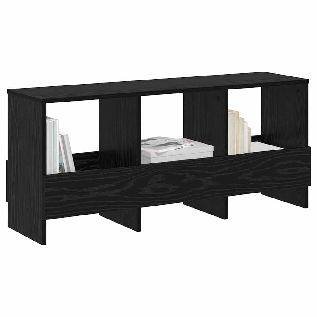vidaXL Magazinregal Schwarz Eichen-Optik 102 x 30 x 45 cm