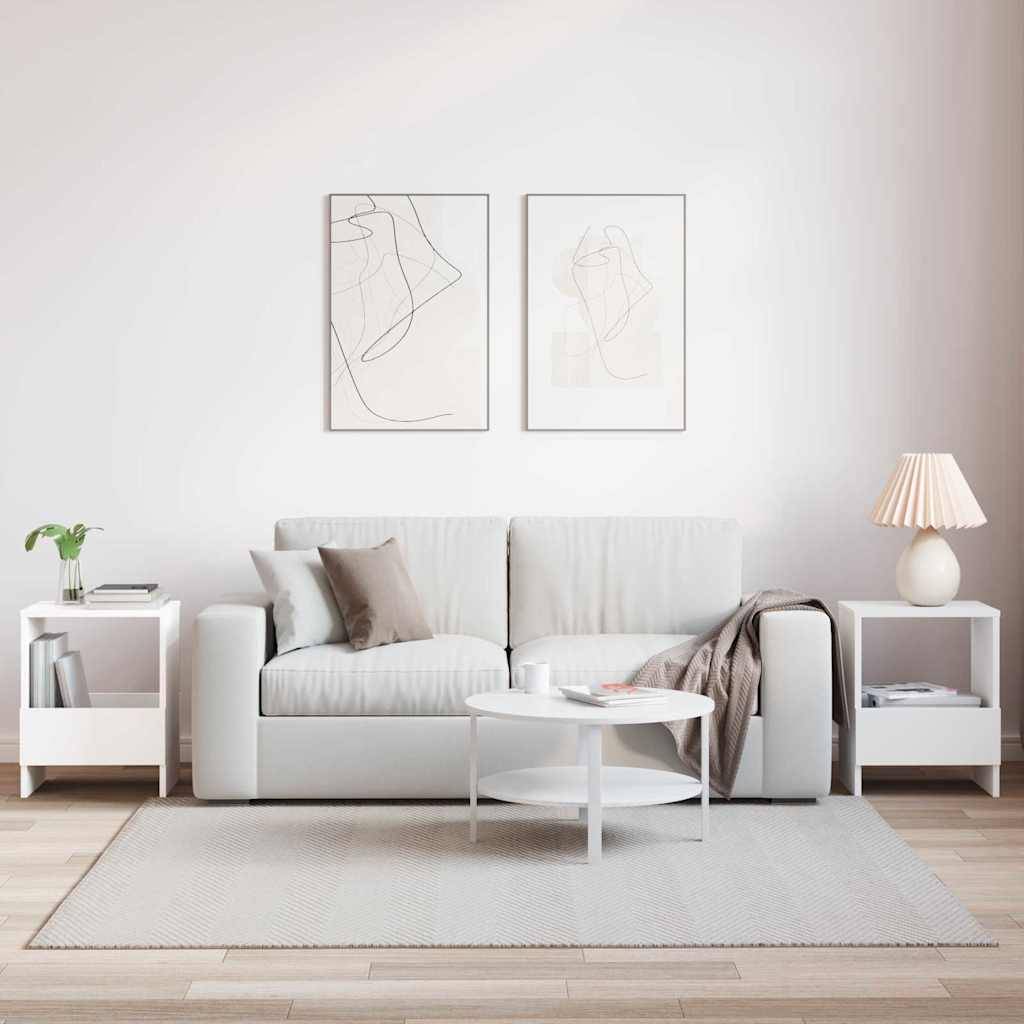 vidaXL Magazinregal 2 pcs Weiß 35 x 30 x 45 cm