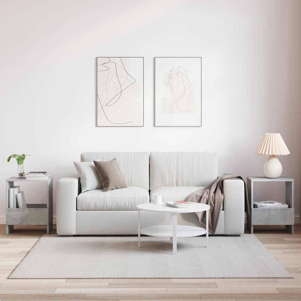 vidaXL Magazinregal 2 pcs Beton Grau 35 x 30 x 45 cm
