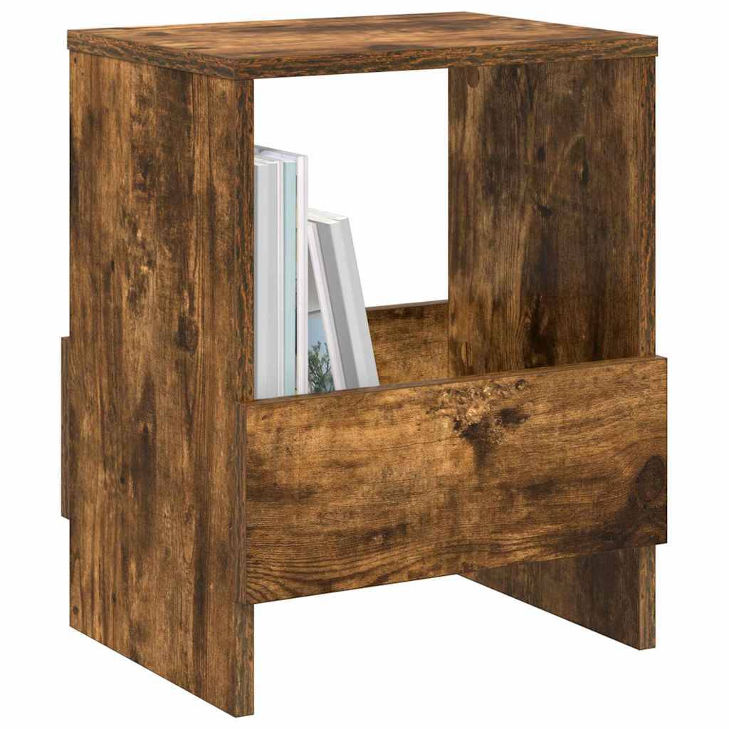 vidaXL Magazinregal Geräucherte Eiche 35 x 30 x 45 cm