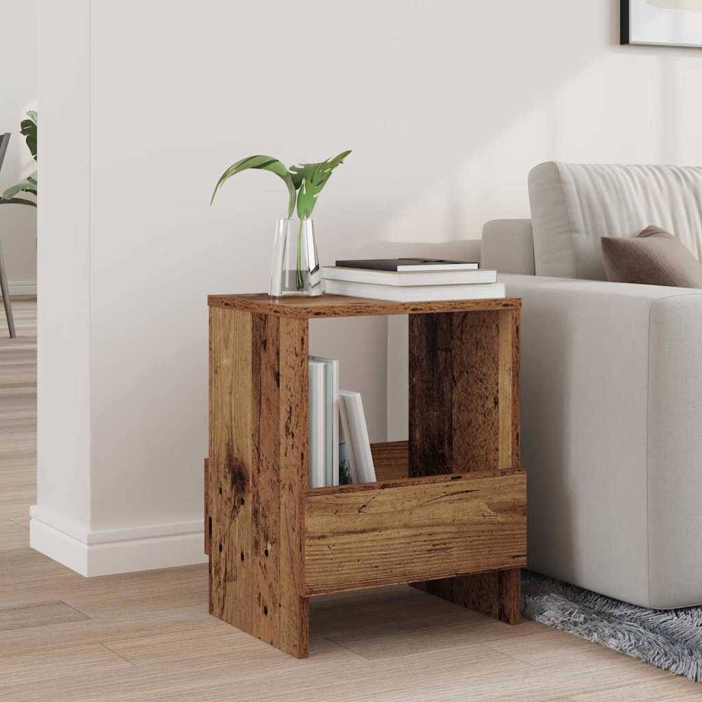 vidaXL Magazinregal Altholz 35 x 30 x 45 cm