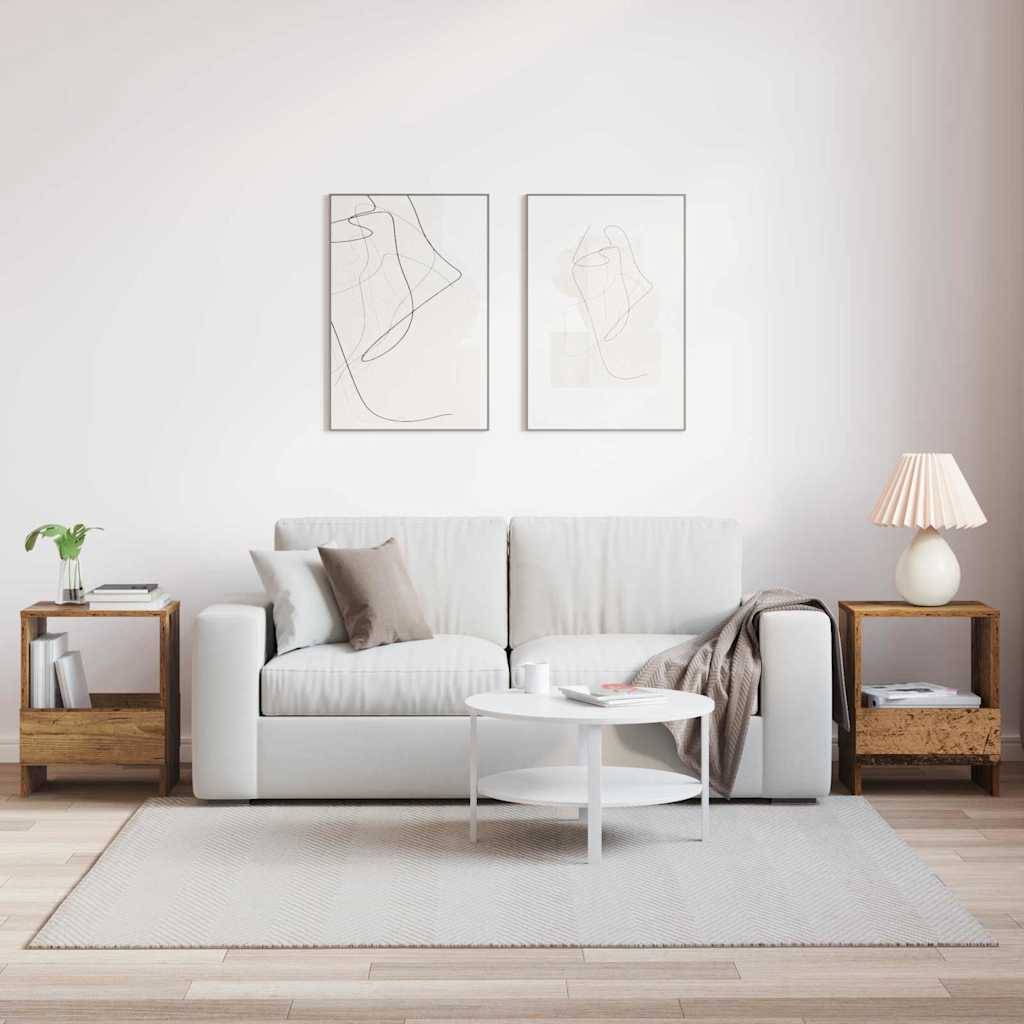 vidaXL Magazinregal 2 pcs Altholz 35 x 30 x 45 cm